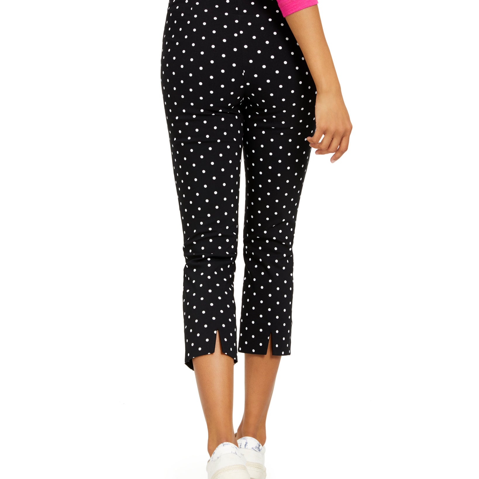 Charter Club Women Tummy Control Dot Skinny Leg Capris