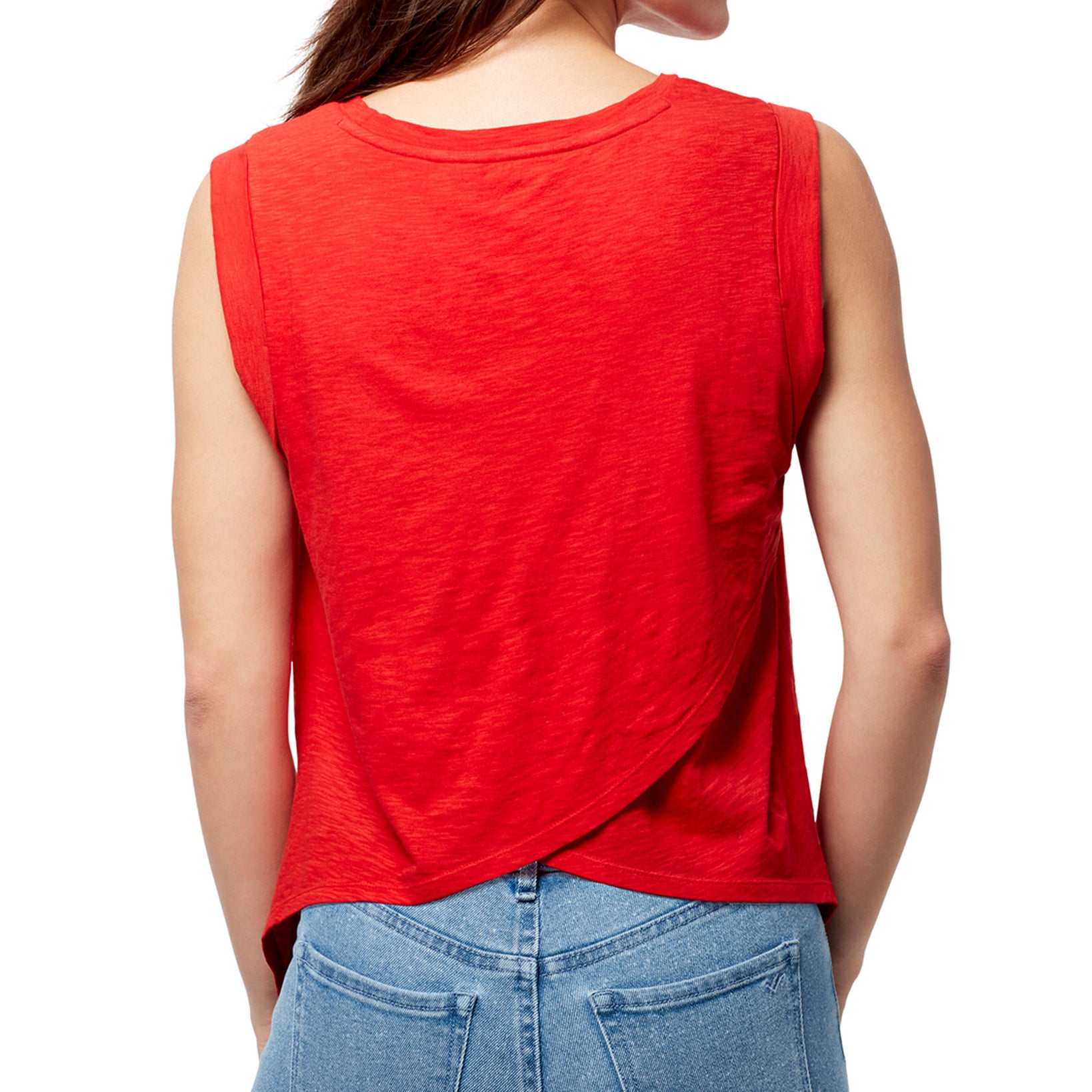 William Rast Women Crossover Back Graphic Tank Top