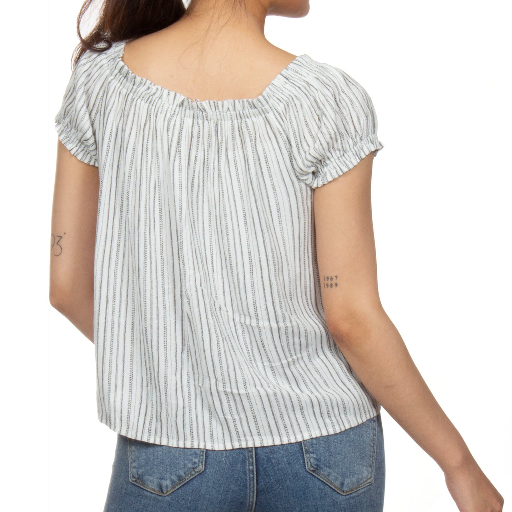 Hippie Rose Women Off The Shoulder Peasant Top