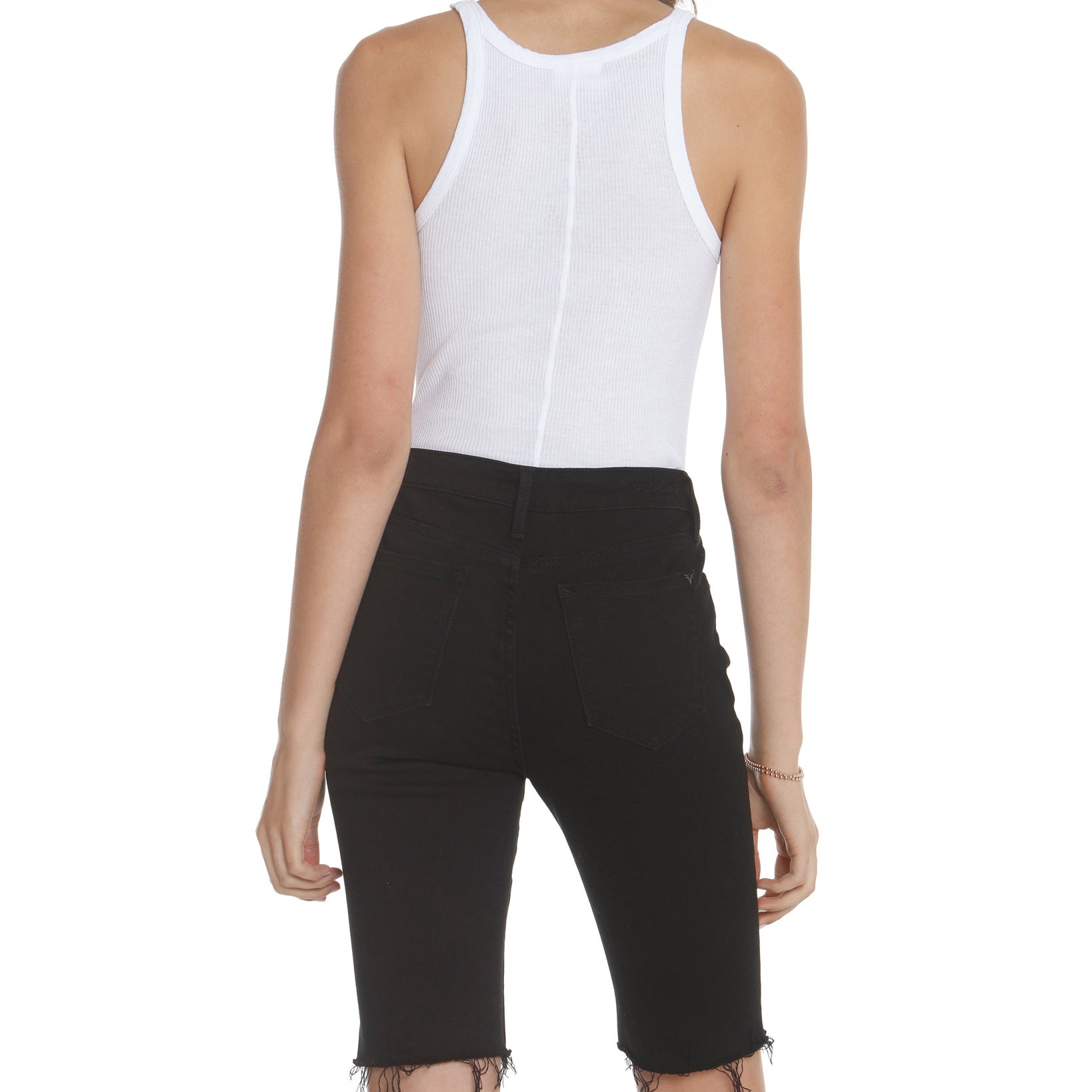 Vigoss Jeans Women Frayed Bermuda Shorts