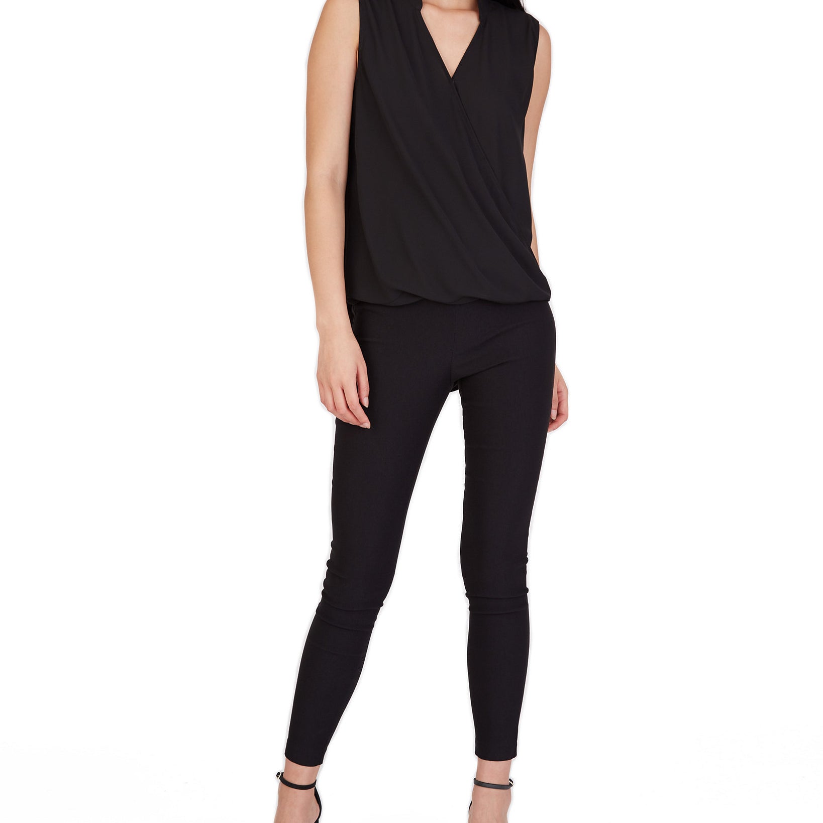 BCX-Women-Faux-Wrap-Top