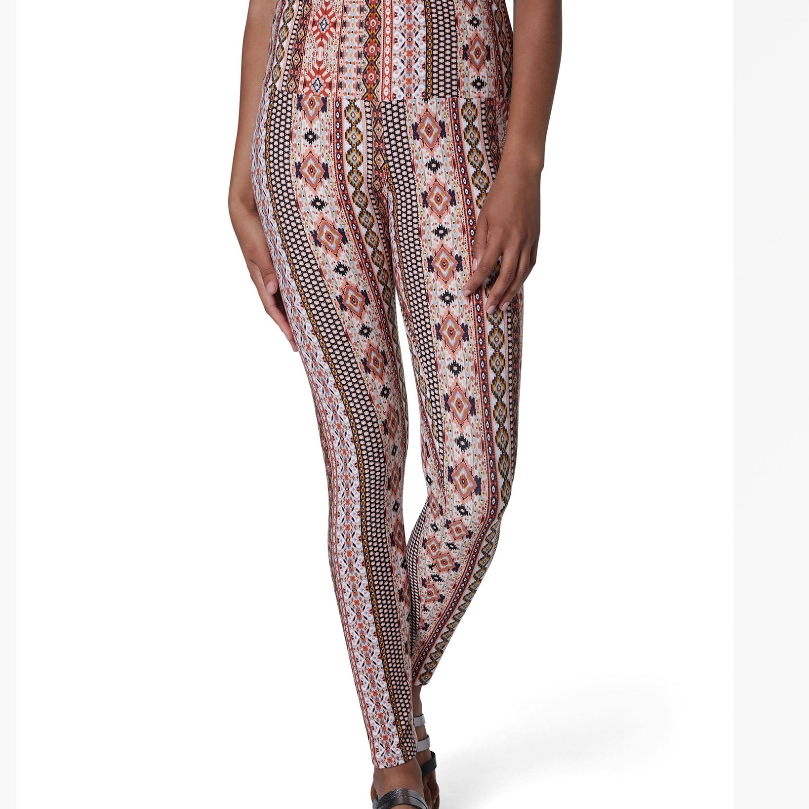 No Comment Women Ultra Flirt Printed High Waist Leggings Turkish Stripe
