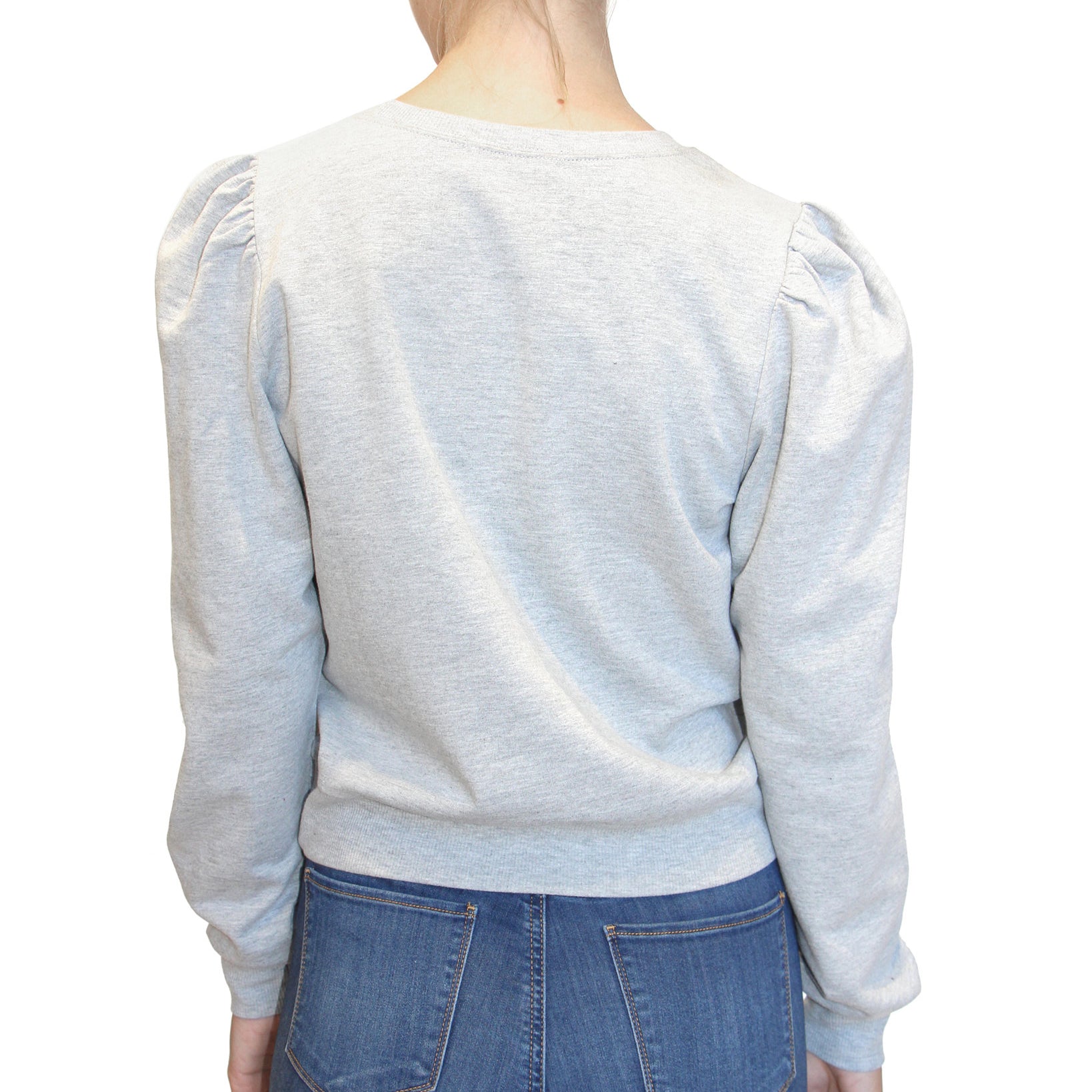 Crave Fame Women Puff Shoulder Sweatshirt