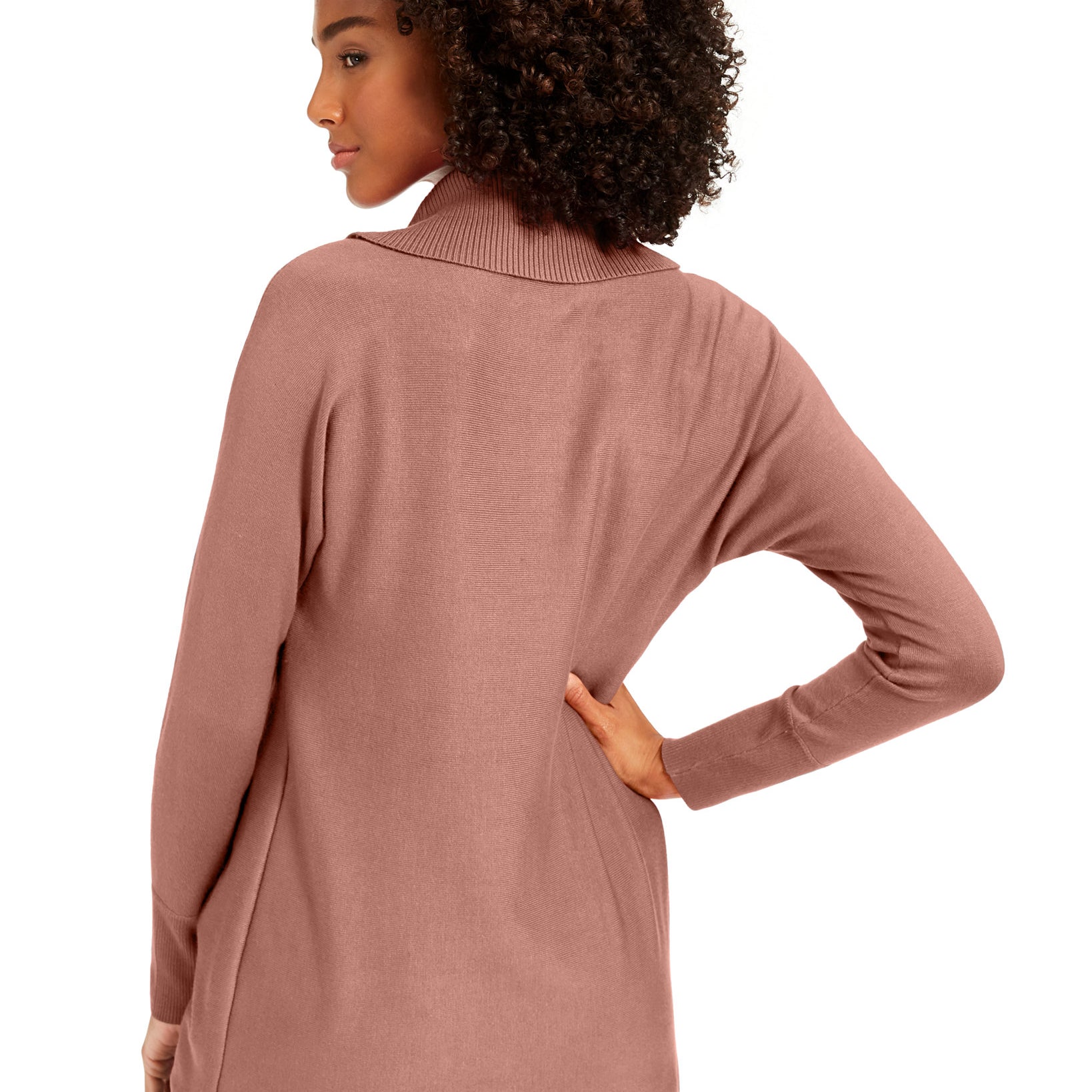JM Collection Women Faux Wrap Cowl Neck Sweater