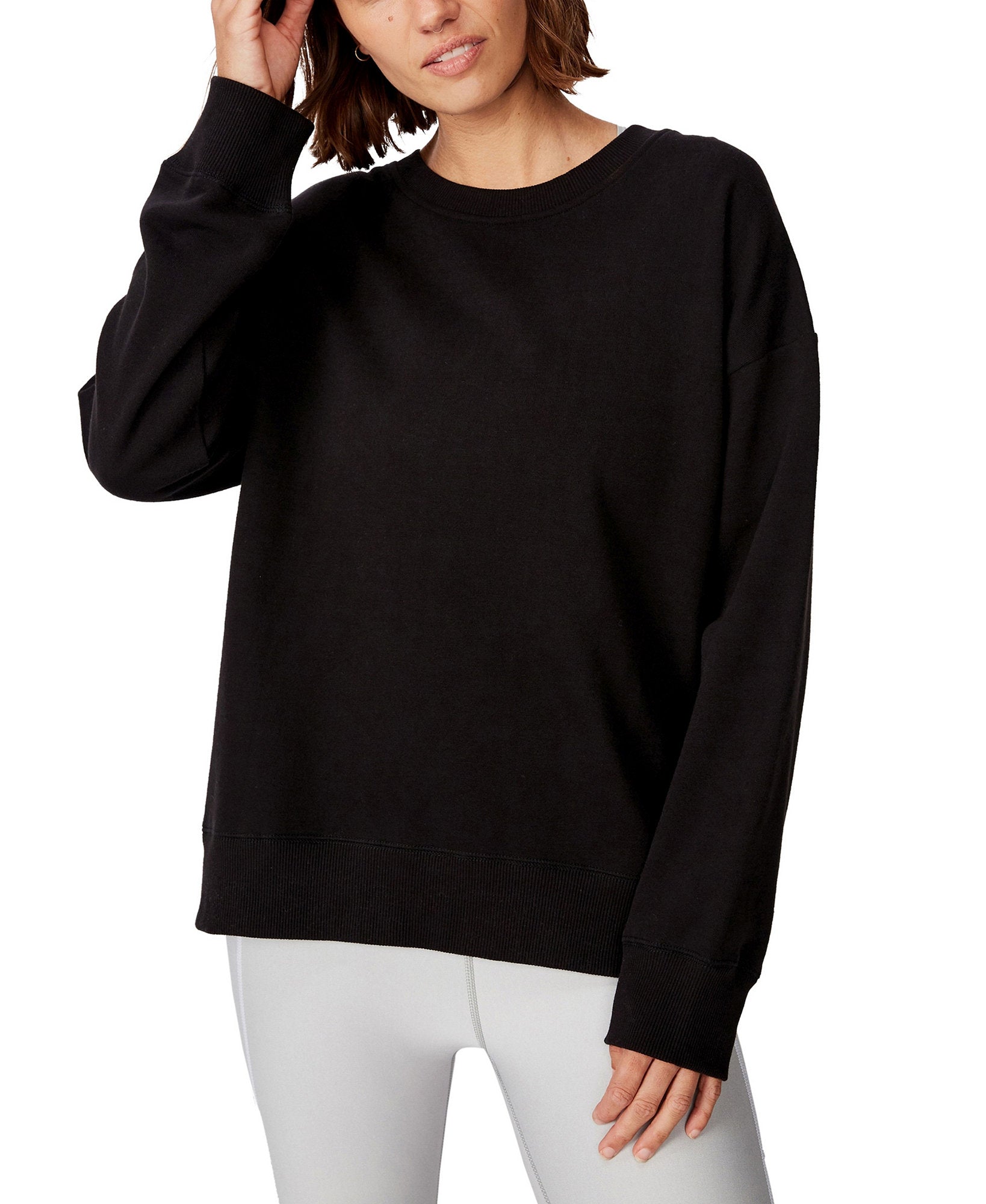 COTTON ON Women Long Sleeve Fleece Crew Sweatshirt