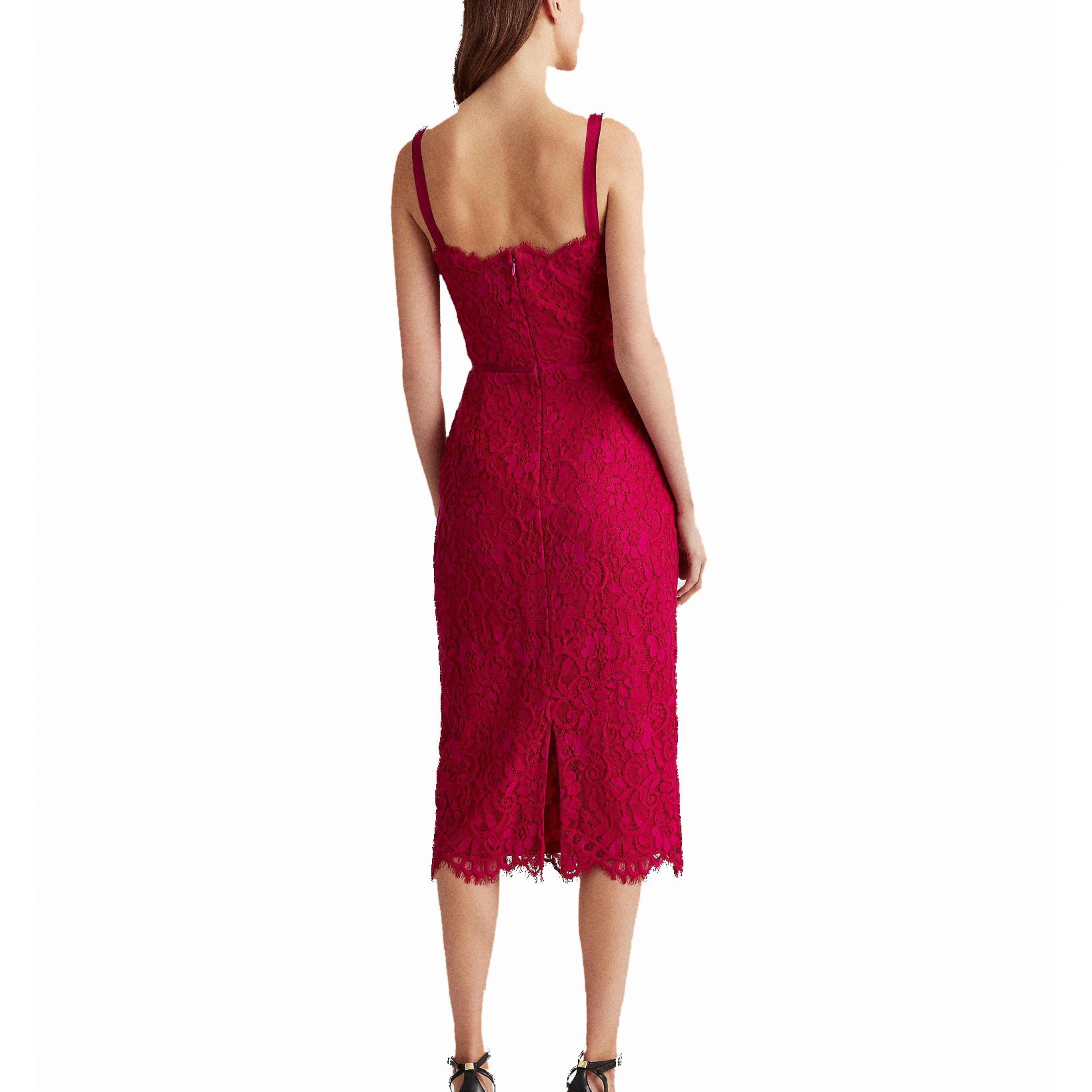 Lauren Ralph Lauren Women Floral Lace Cocktail Dress