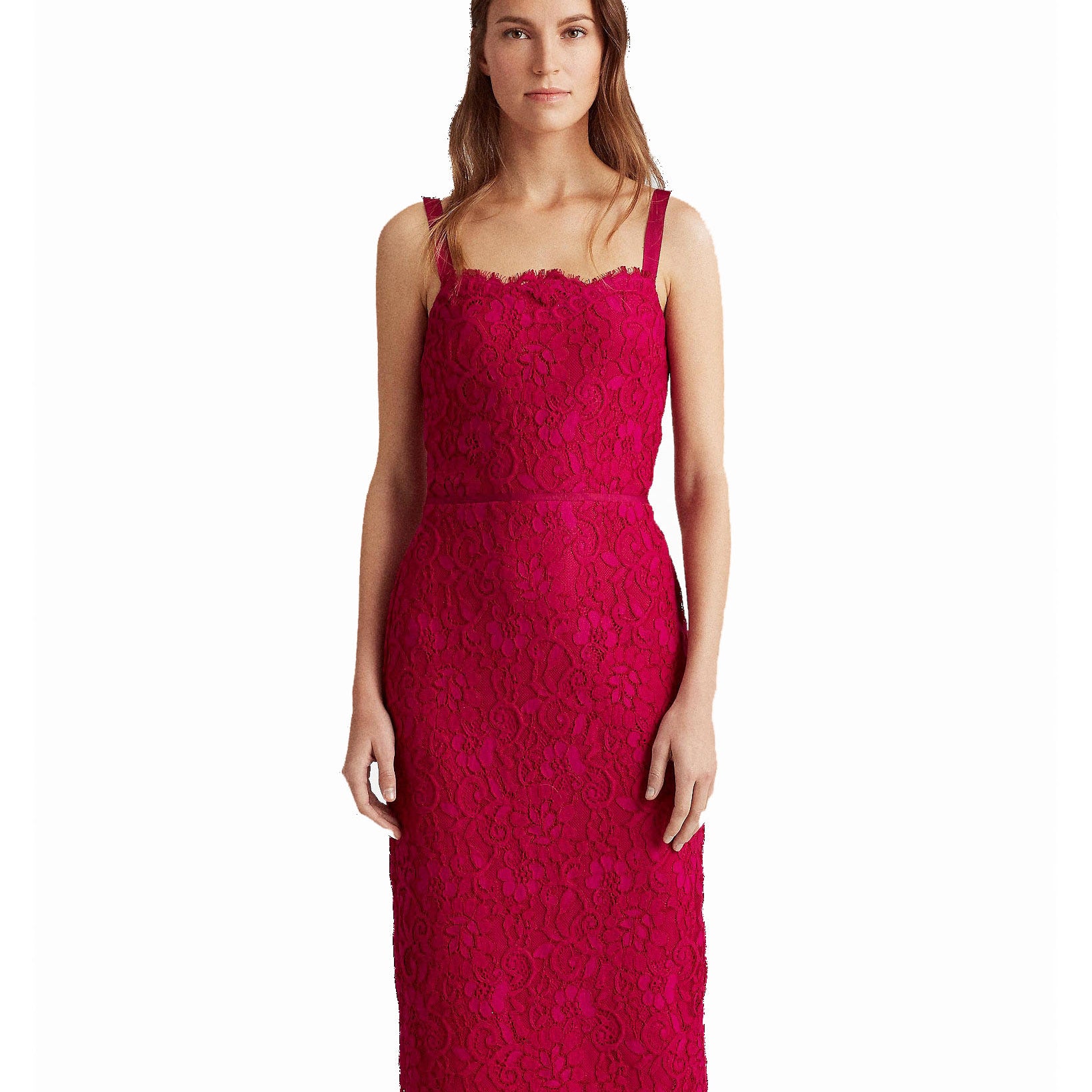 Lauren Ralph Lauren Women Floral Lace Cocktail Dress