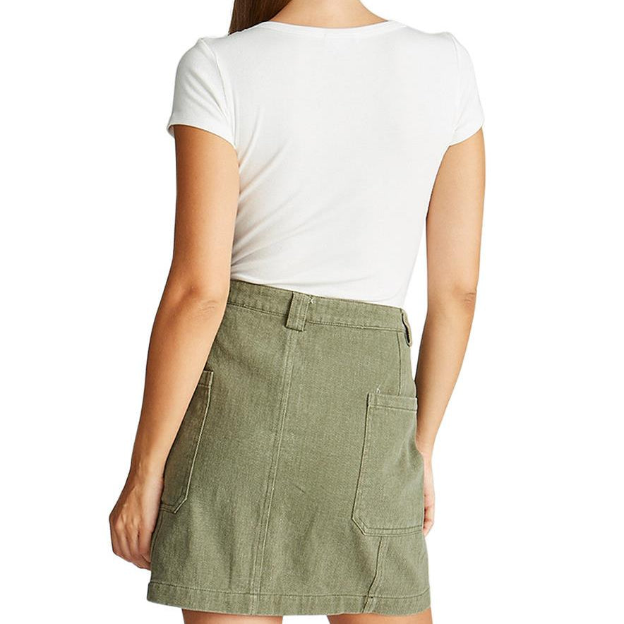 Vigoss Jeans Women Denim Front Slit Skirt