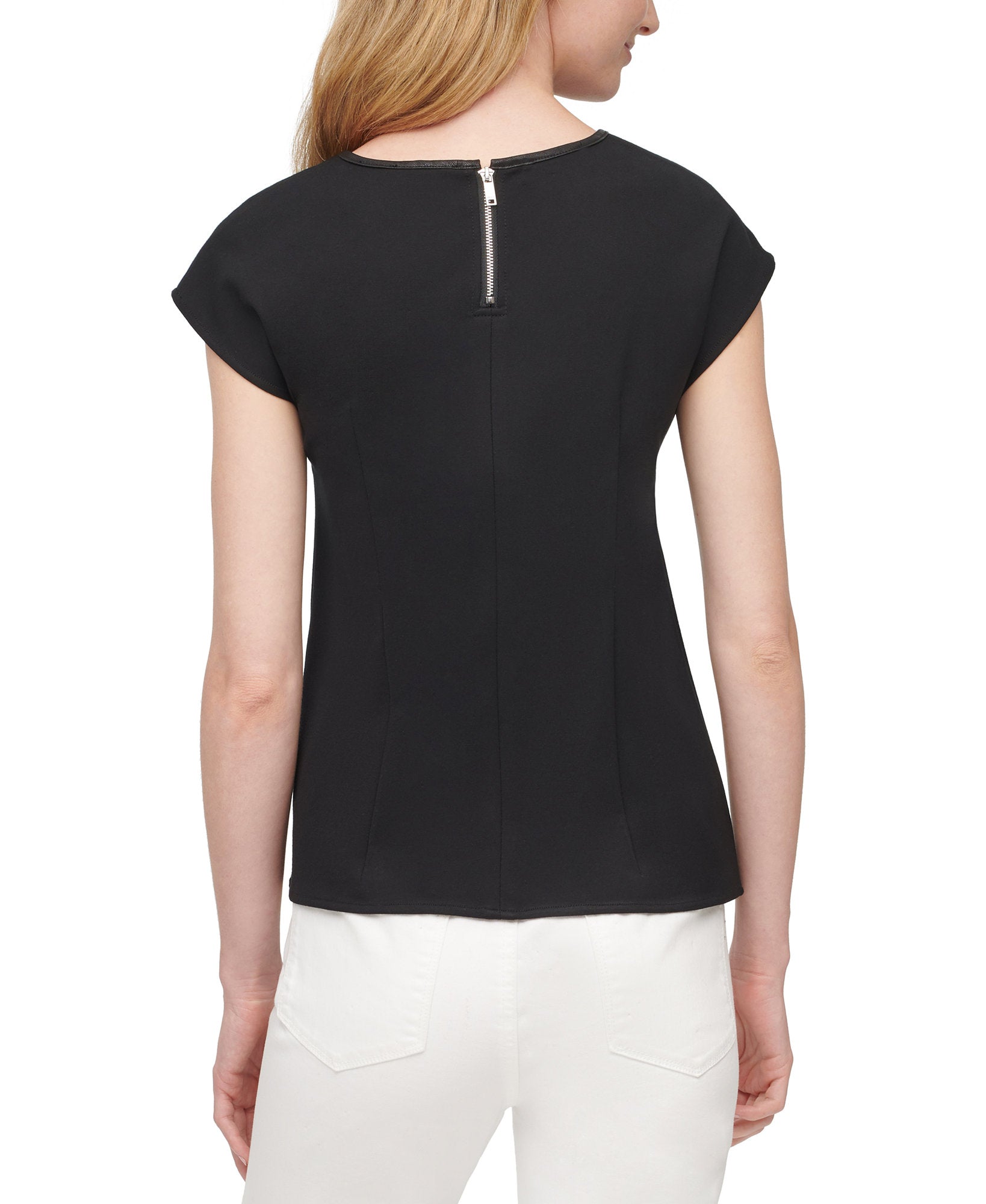 DKNY Women Asymmetrical Draped Top