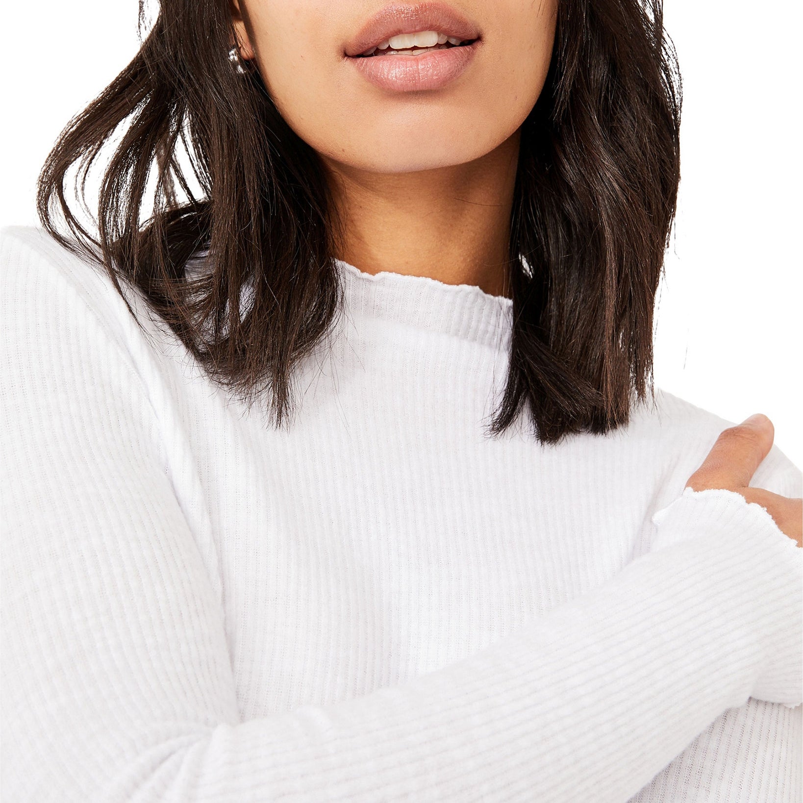 COTTON ON Women Leona Lettuce Edge Long Sleeve Top