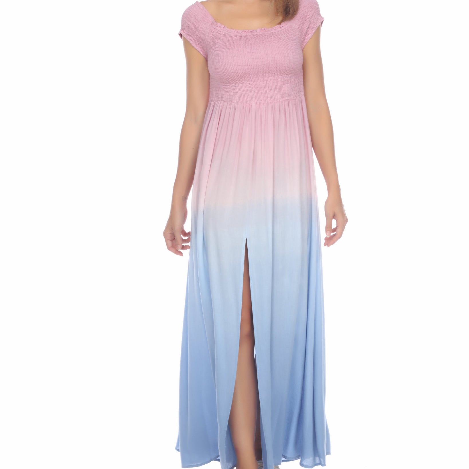 Raviya Women Tie Dye Maxi Dress Cover Up Mauve