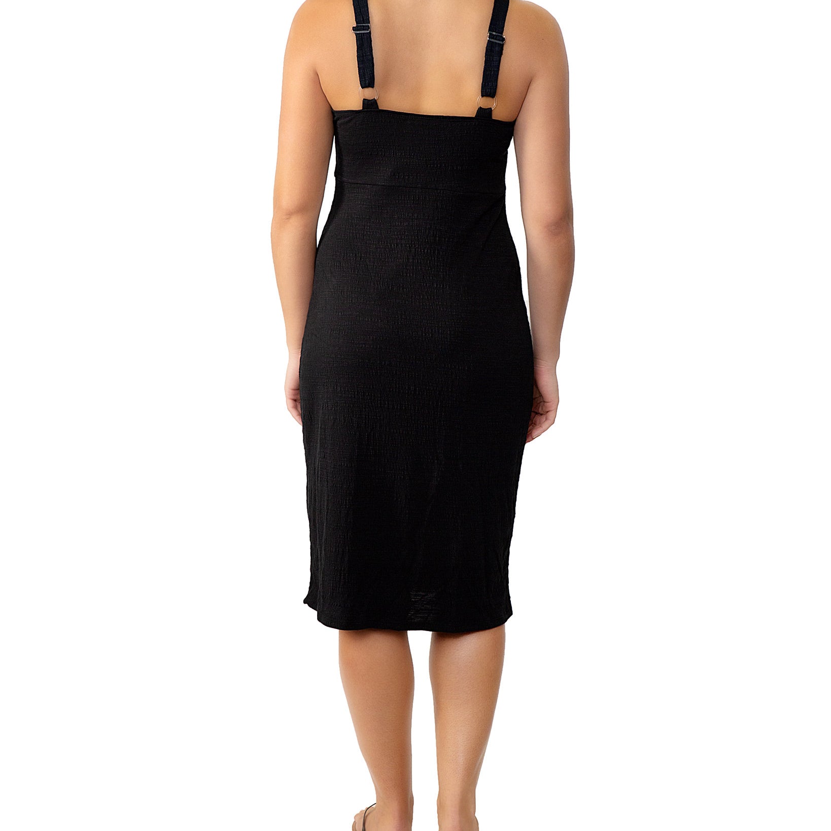 Miken Women Adjustable Button Front Cover Up