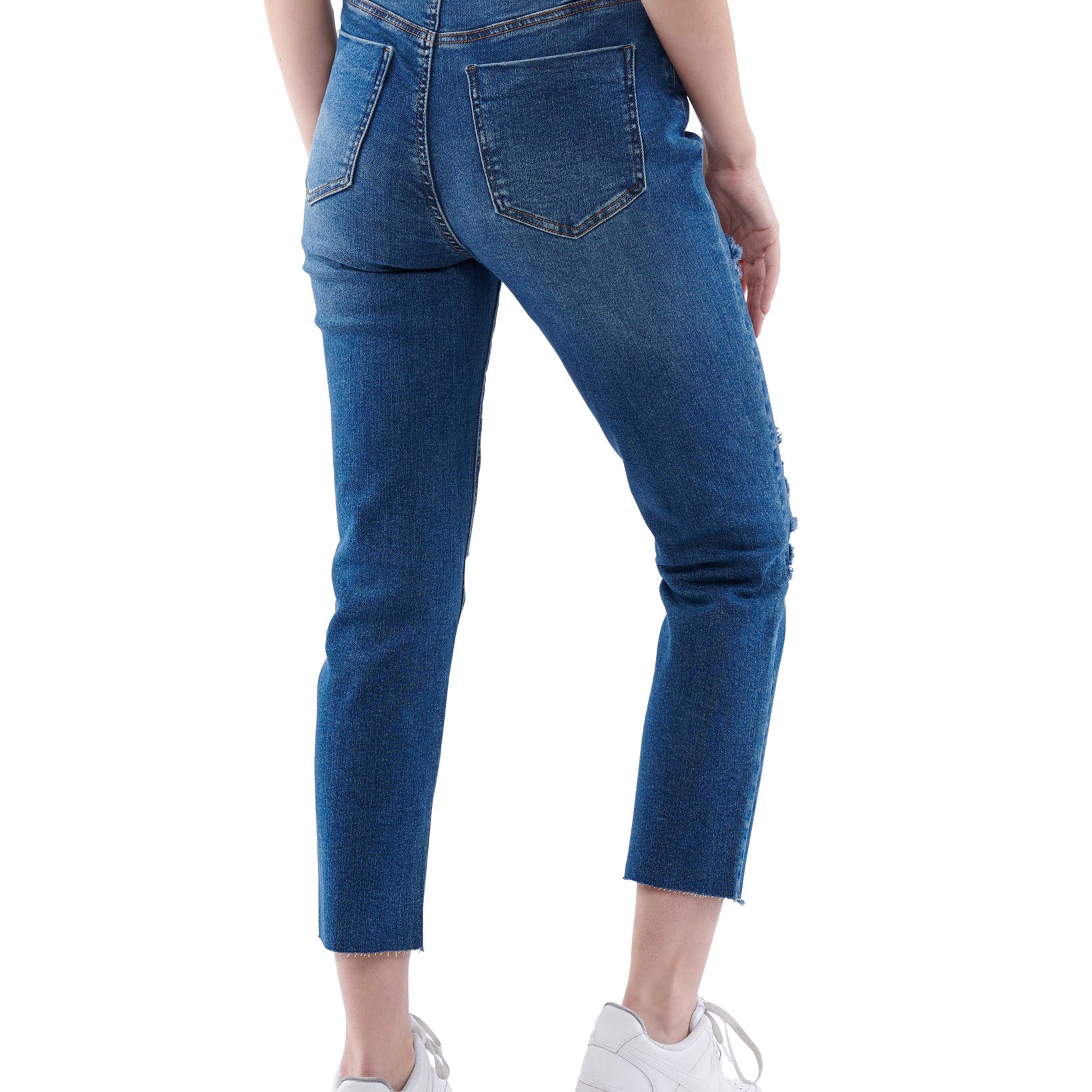Vanilla Star Women Button Front Mom Jeans