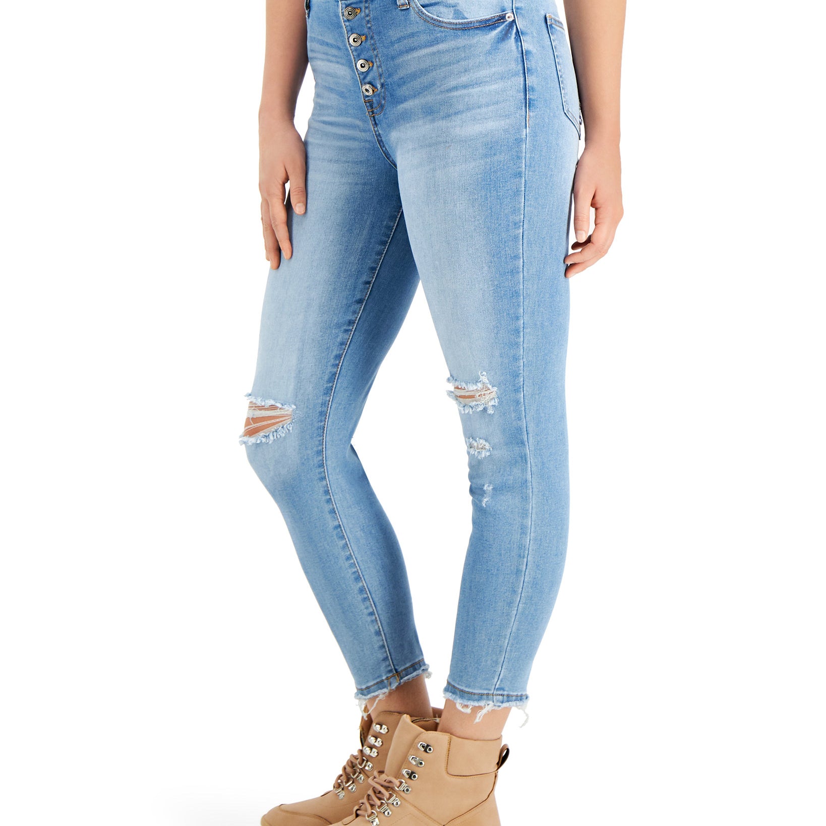 Celebrity Pink Women High Rise Cropped Skinny Jeans