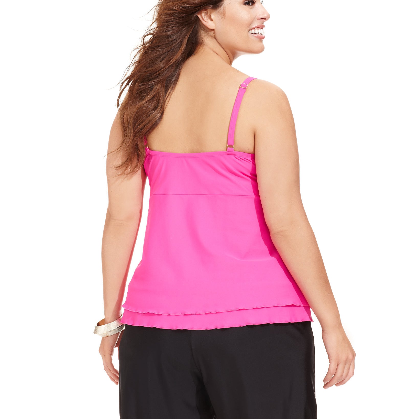 Island Escape Women Plus Tie Front Board Shorts
