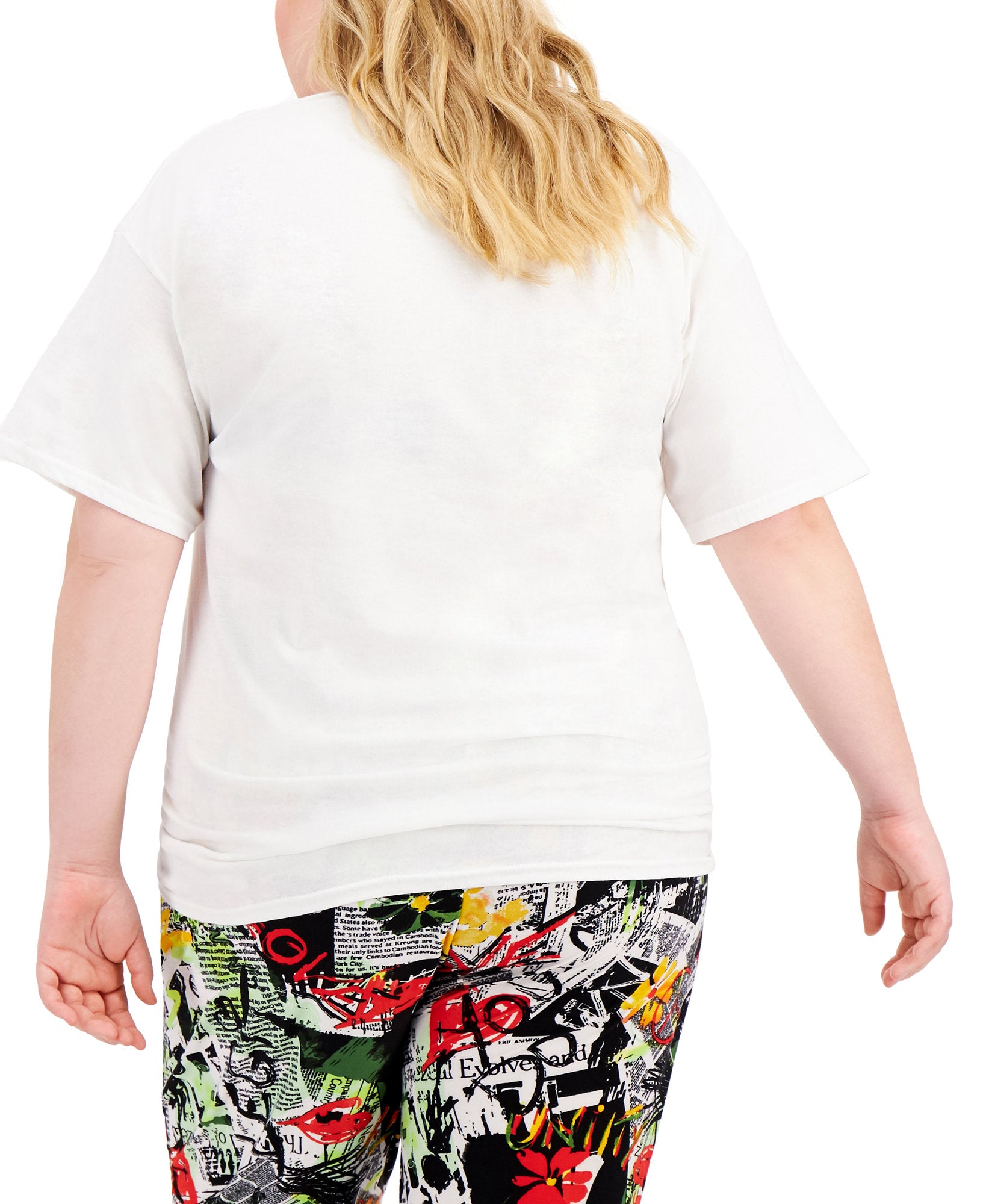 Love Tribe Women Plus Trendy Blondie Cotton T Shirt