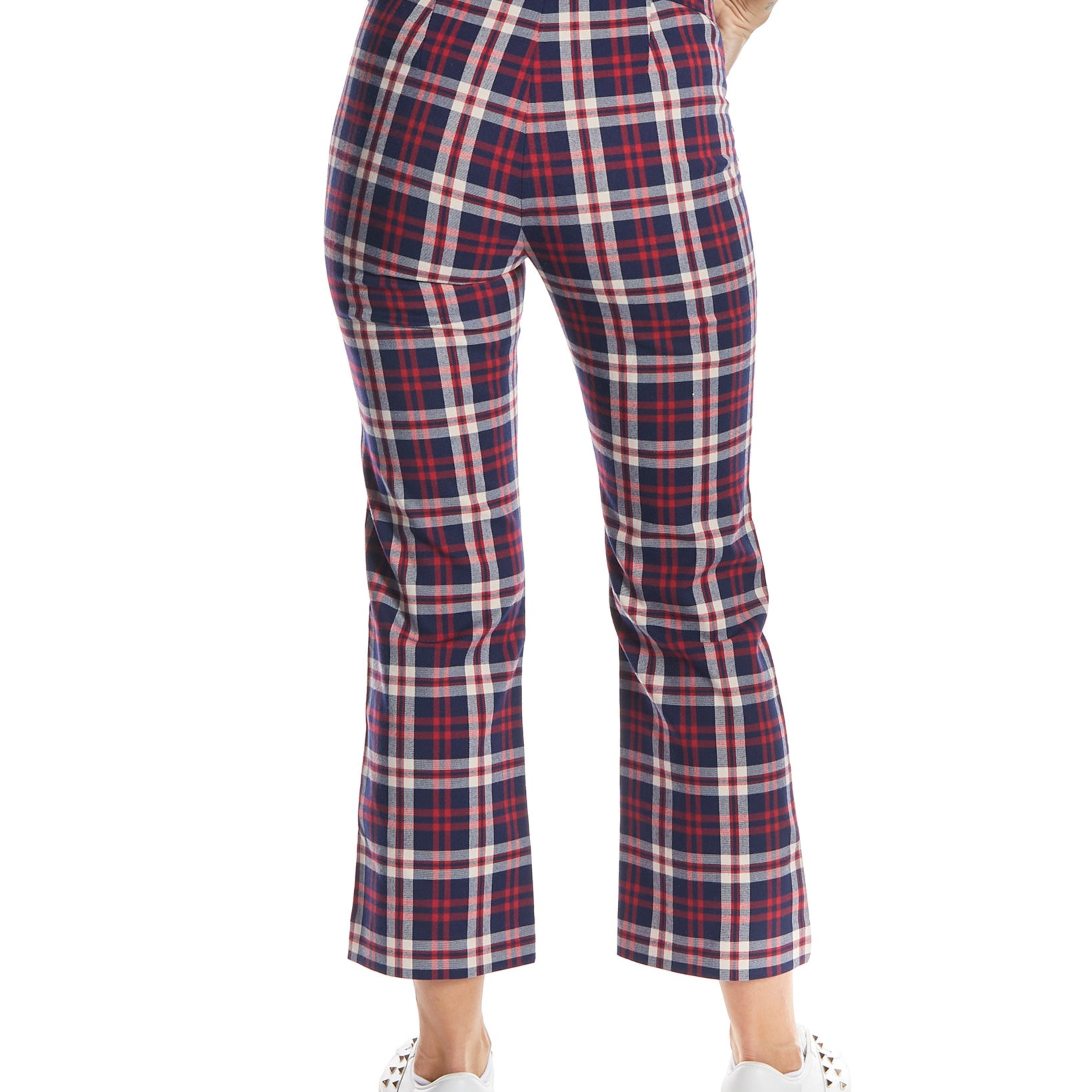 OAT Women Plaid Ankle Pants