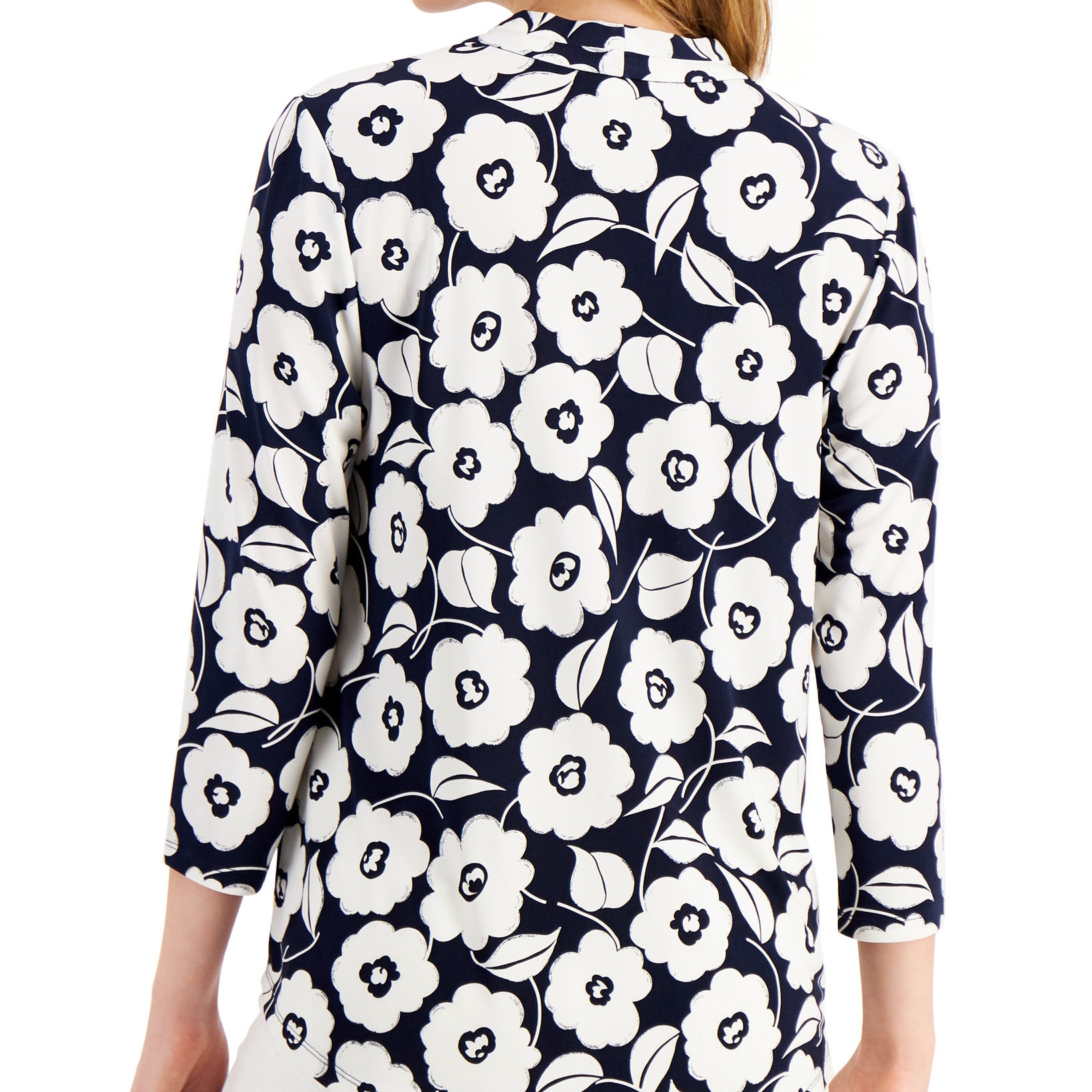 Charter Club Women Petite Floral Shirt