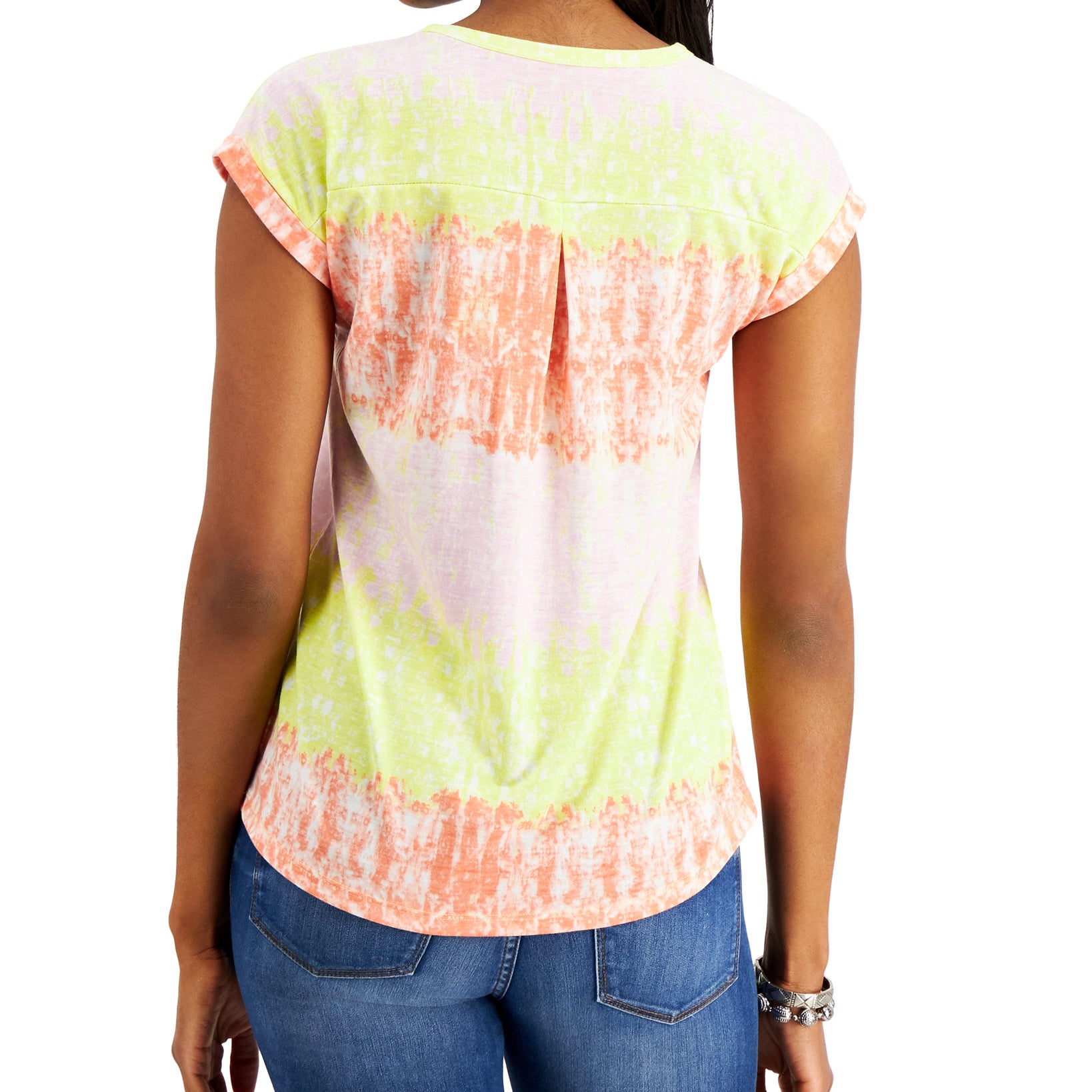 Style & Co Women Take It Easy Graphic T Shirt