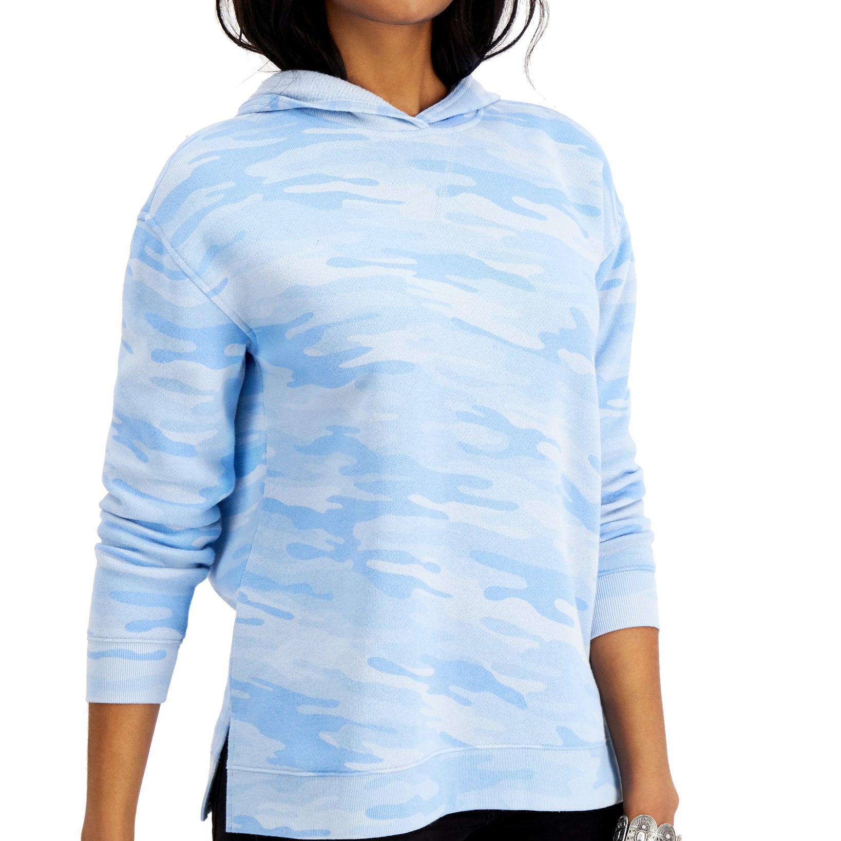 Style & Co Women Camo Hoodie