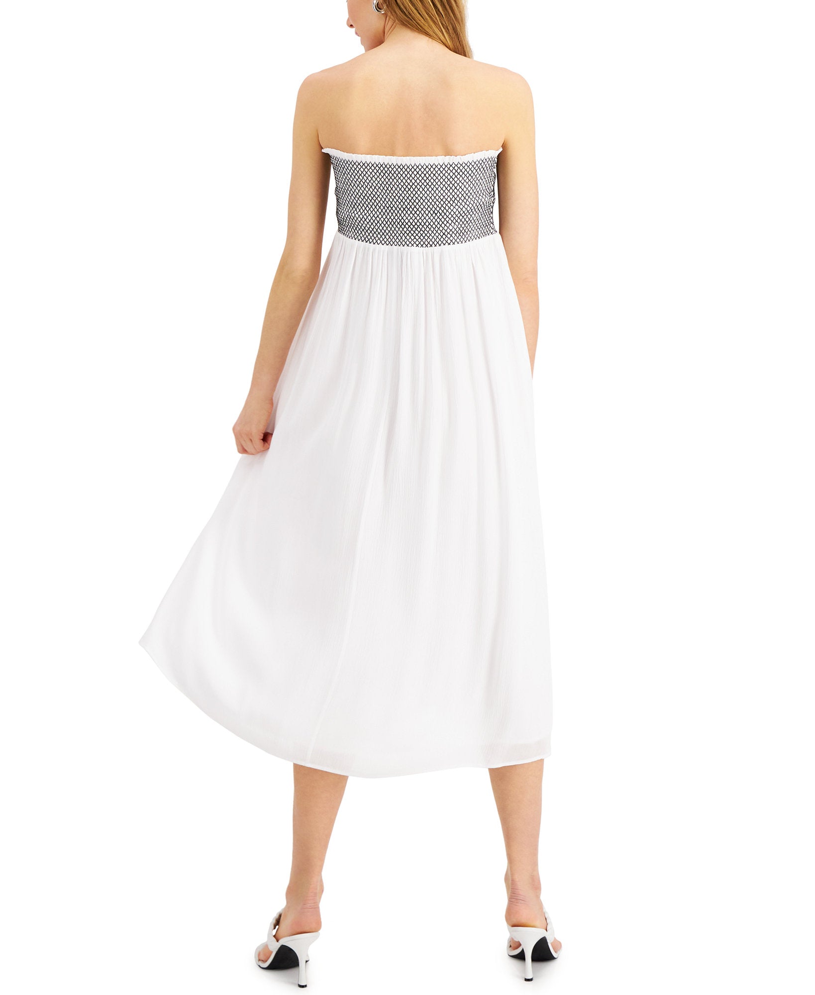 INC International Concepts Women Smocked Waist Tulip Hem Skirt