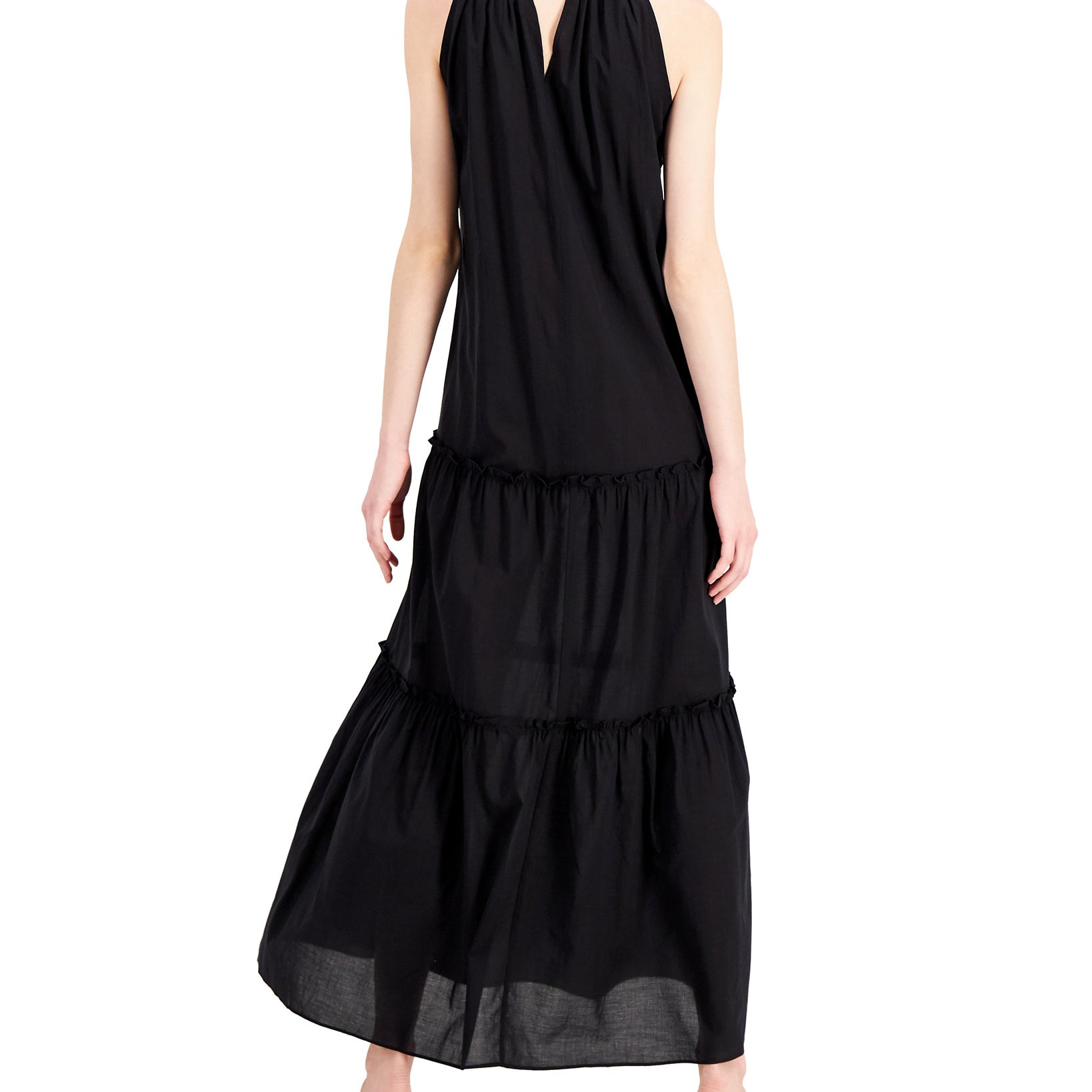 INC International Concepts Women Tiered Halter Maxi Dress