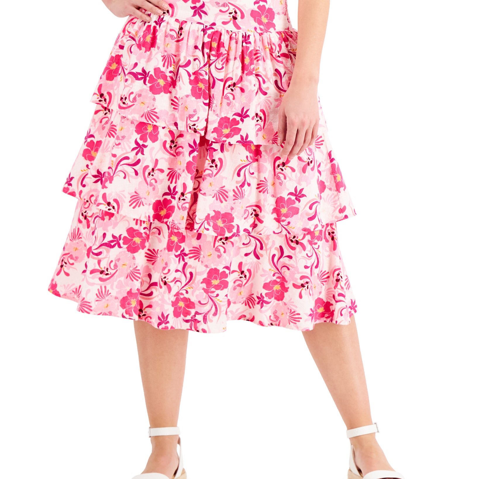 INC-International-Concepts-Women-Tiered-Printed-Skirt-Marleny-Garden