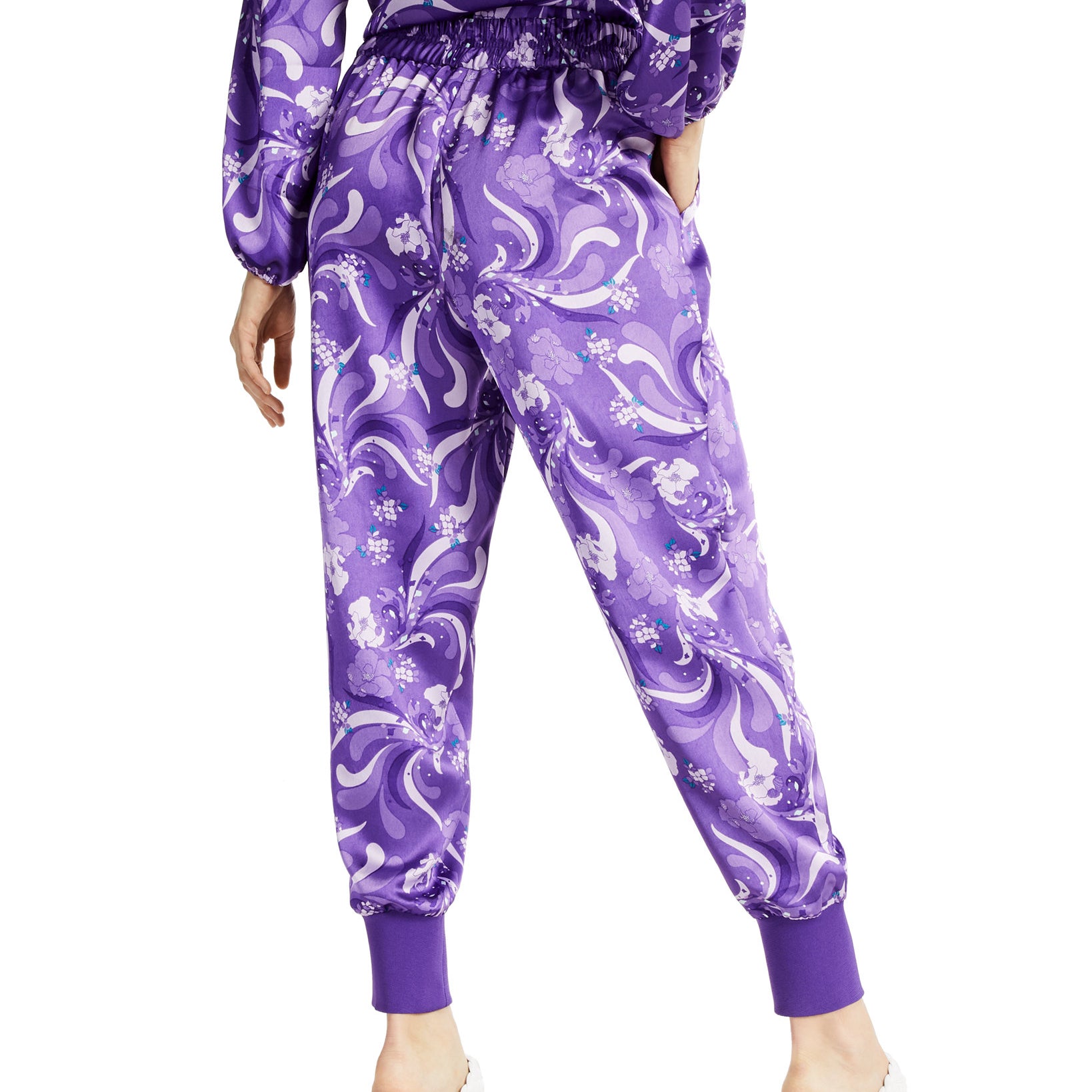 INC International Concepts Women Printed High Rise Jogger Pants