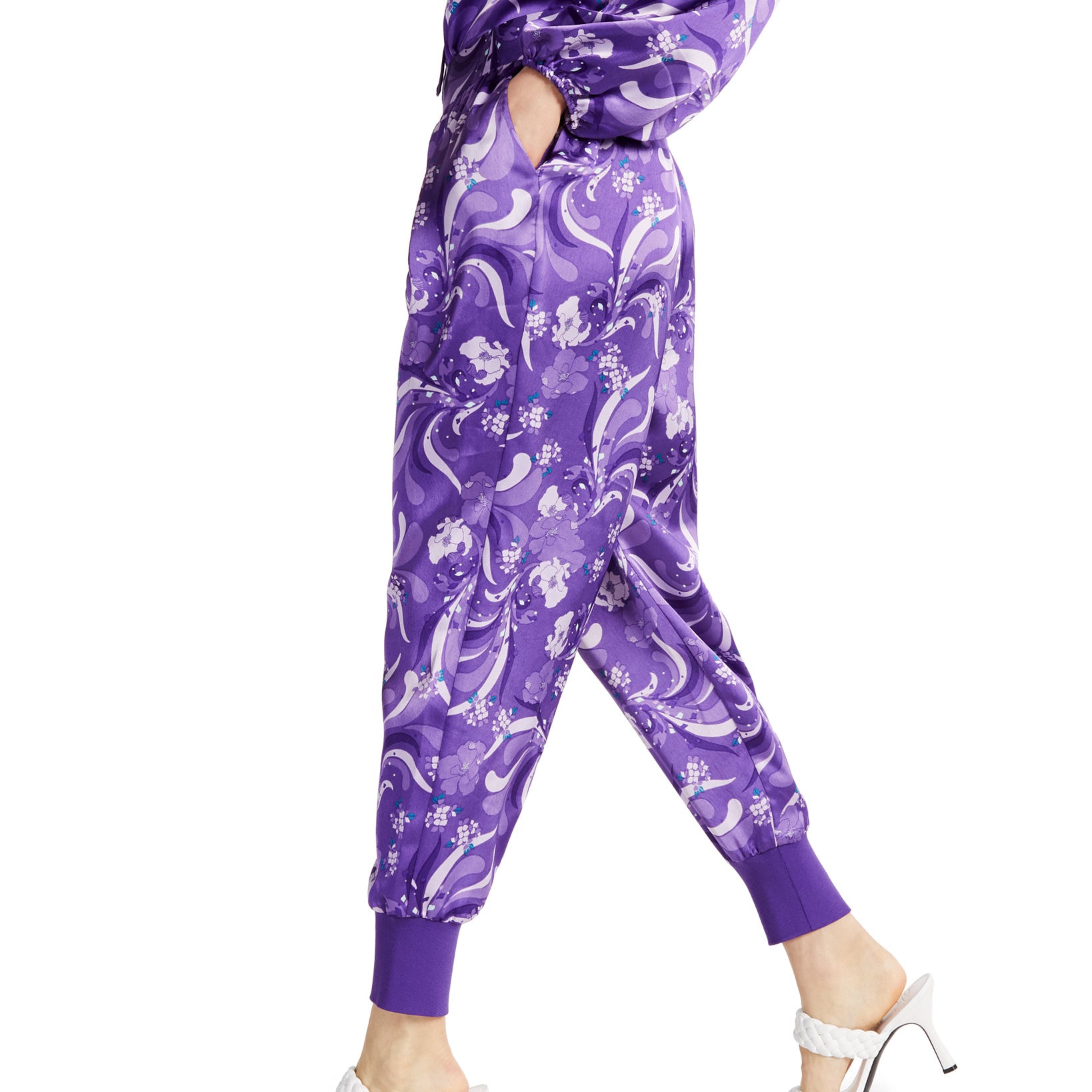 INC International Concepts Women Printed High Rise Jogger Pants