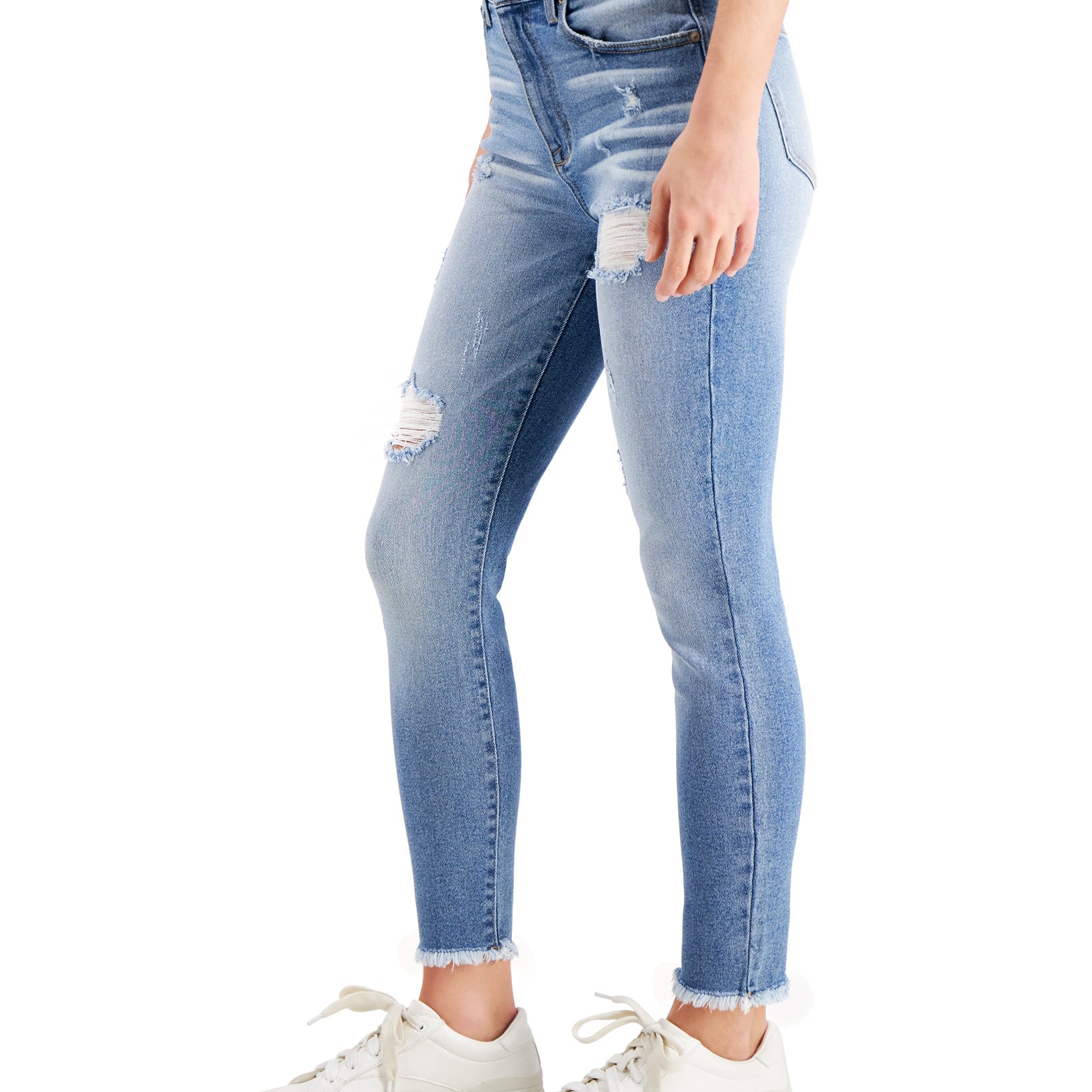 Celebrity Pink Women High Rise Ripped Skinny Jeans