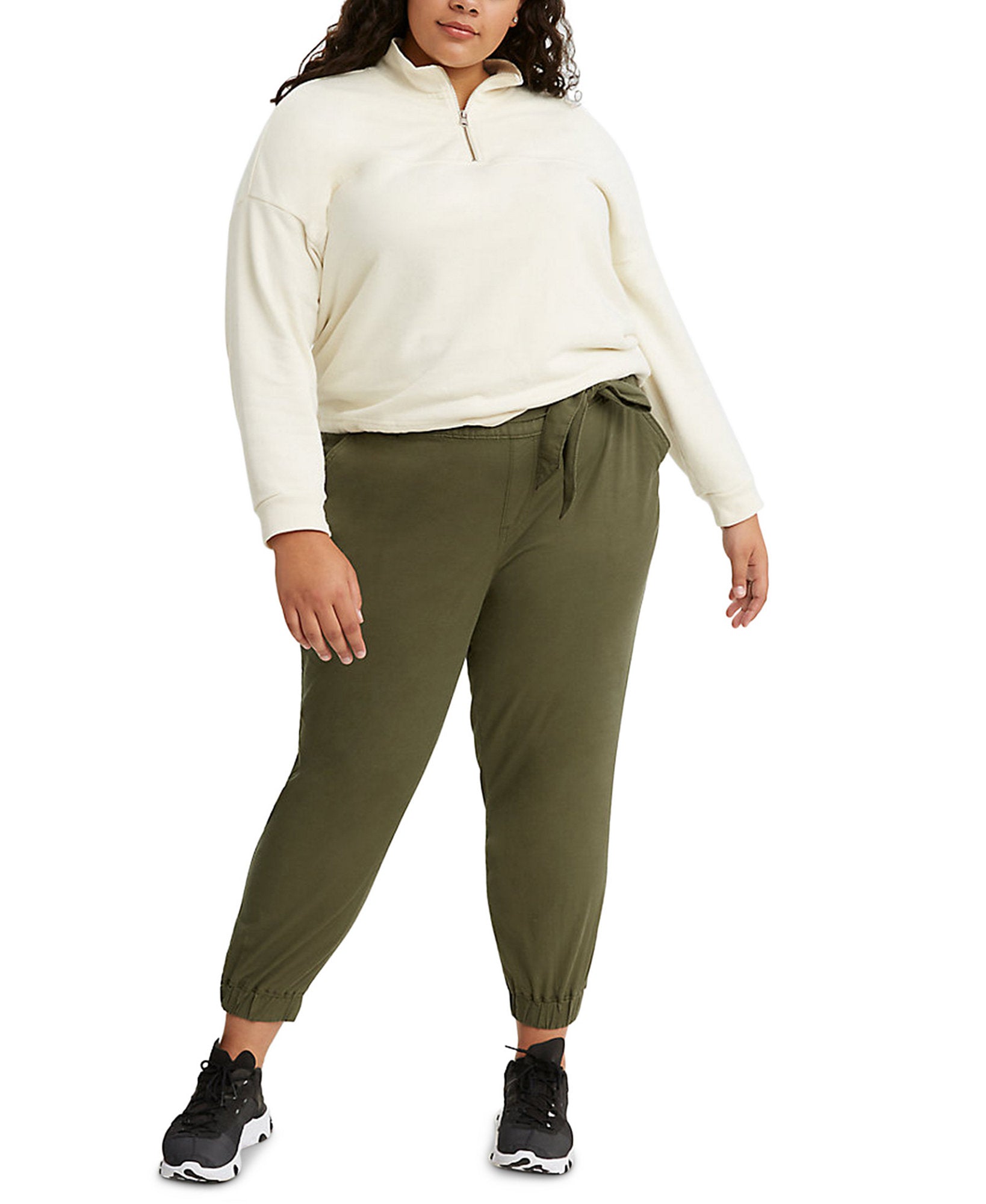 Levis Women Plus Trendy Belted Jet Set Joggers