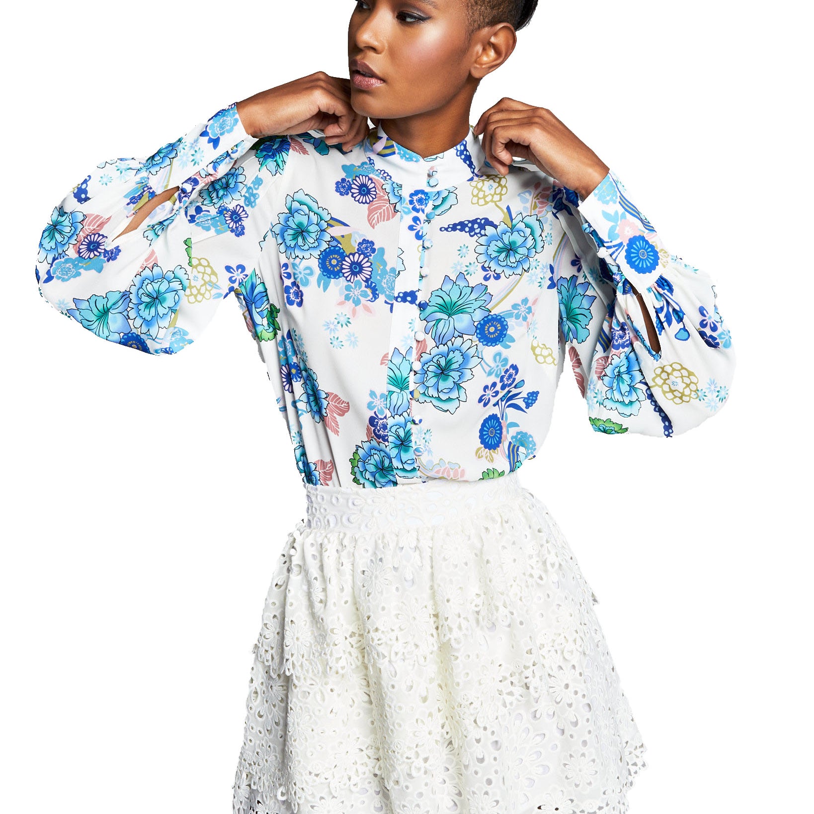 INC International Concepts Women Misa Hylton for INC Eyelet Skirt
