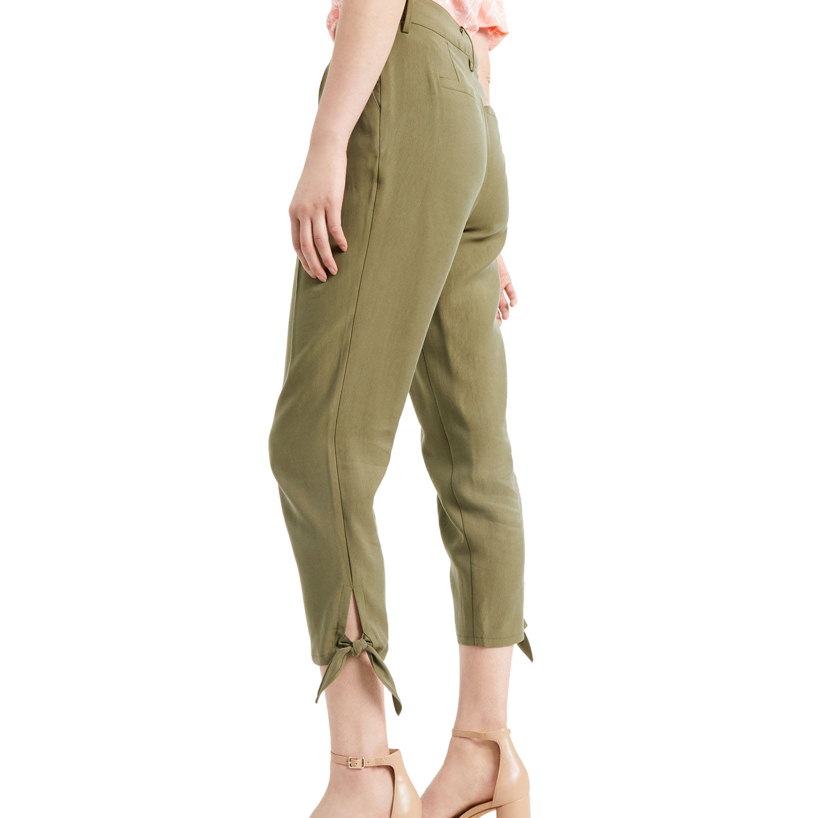 INC International Concepts Women Tapered Tie Hem Pants