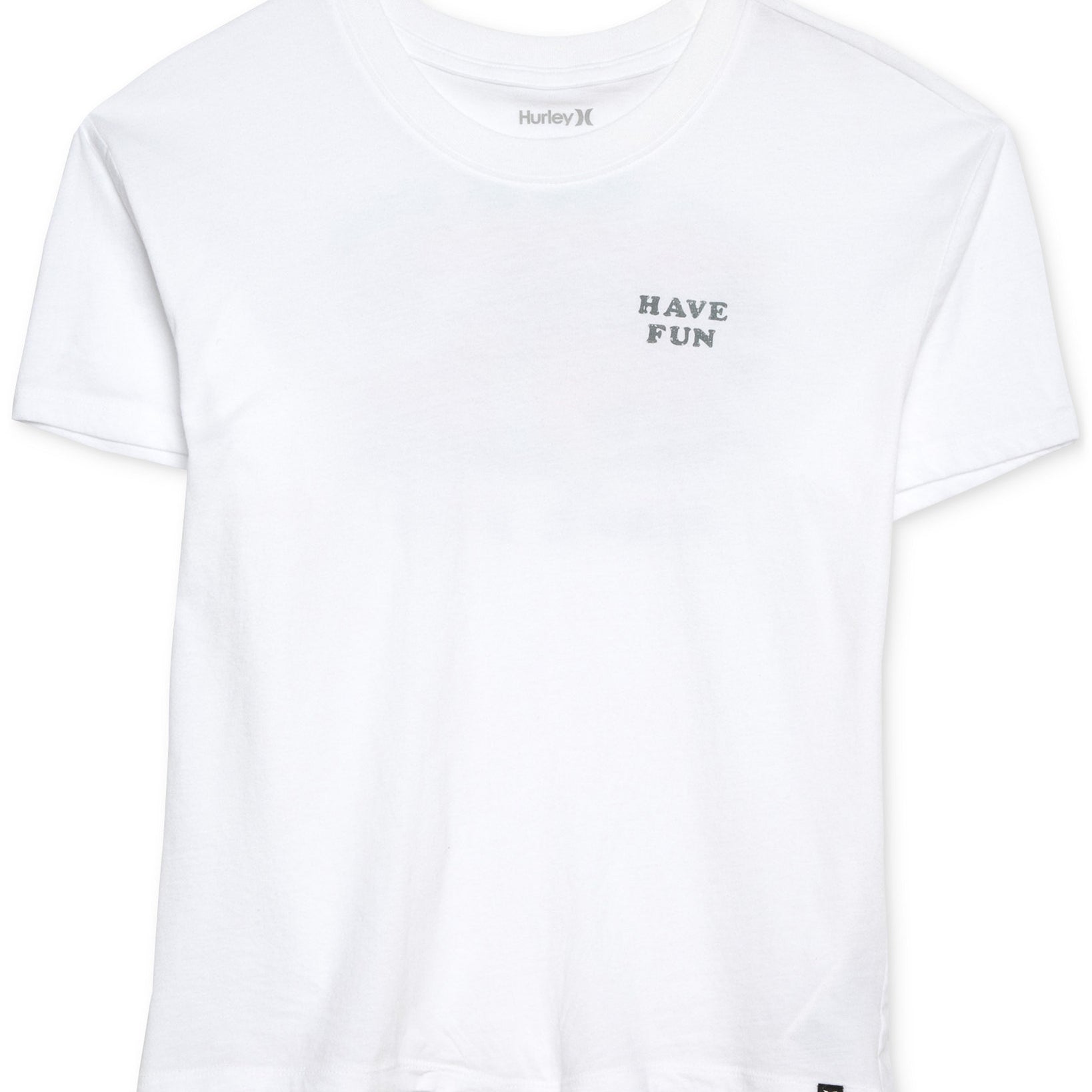 Hurley Women Cotton Graphic T Shirt White