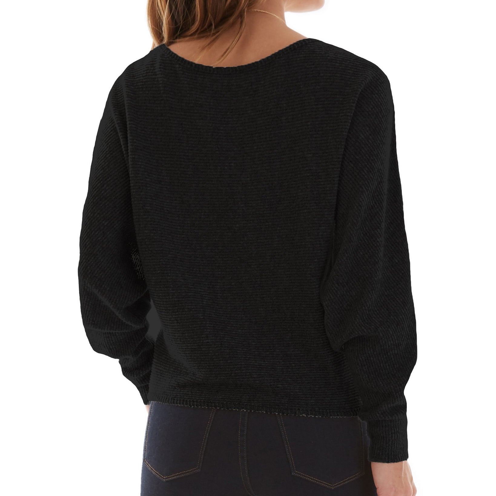 BCX Women Brushed Sweater with Necklace