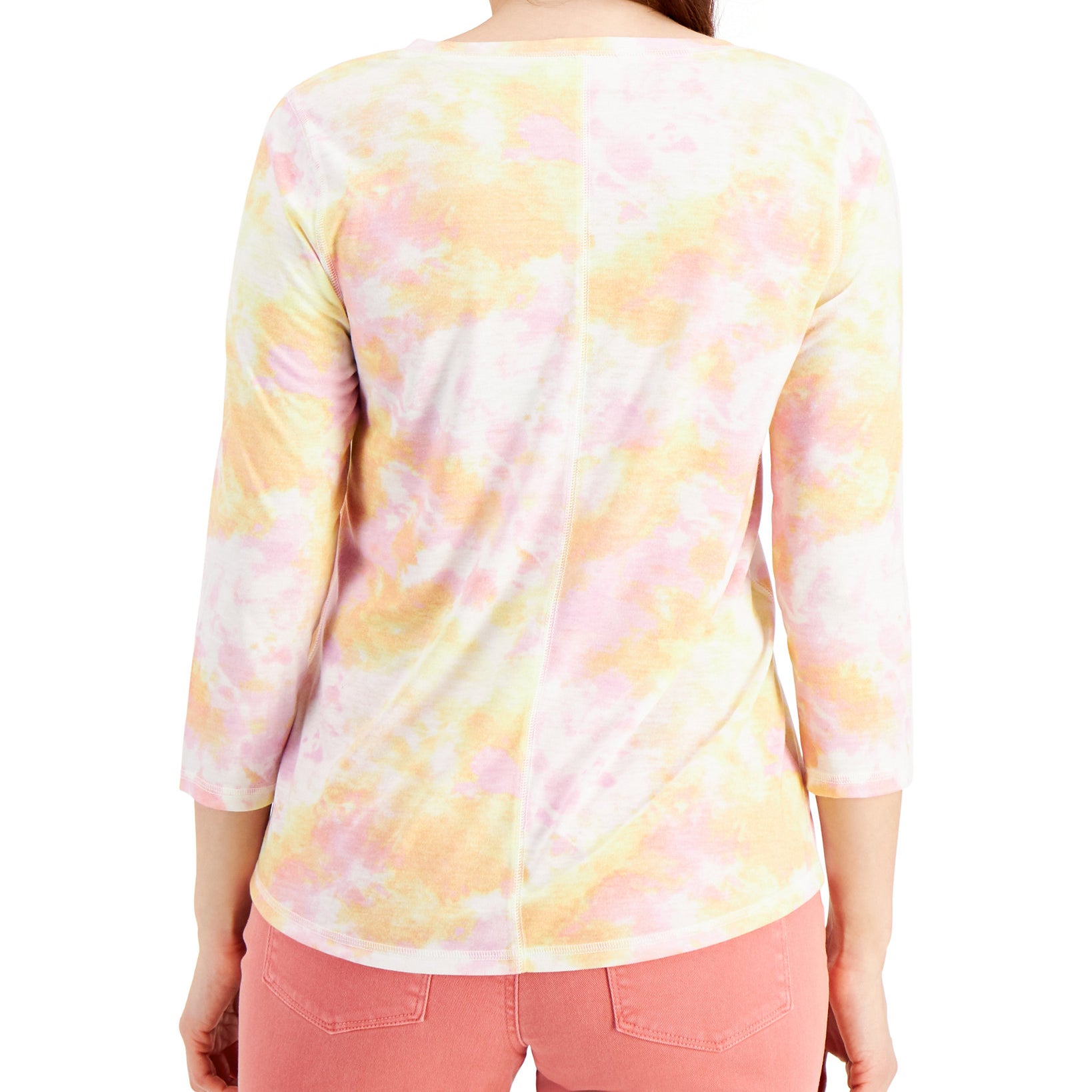 Style & Co Women Tie Dyed Top