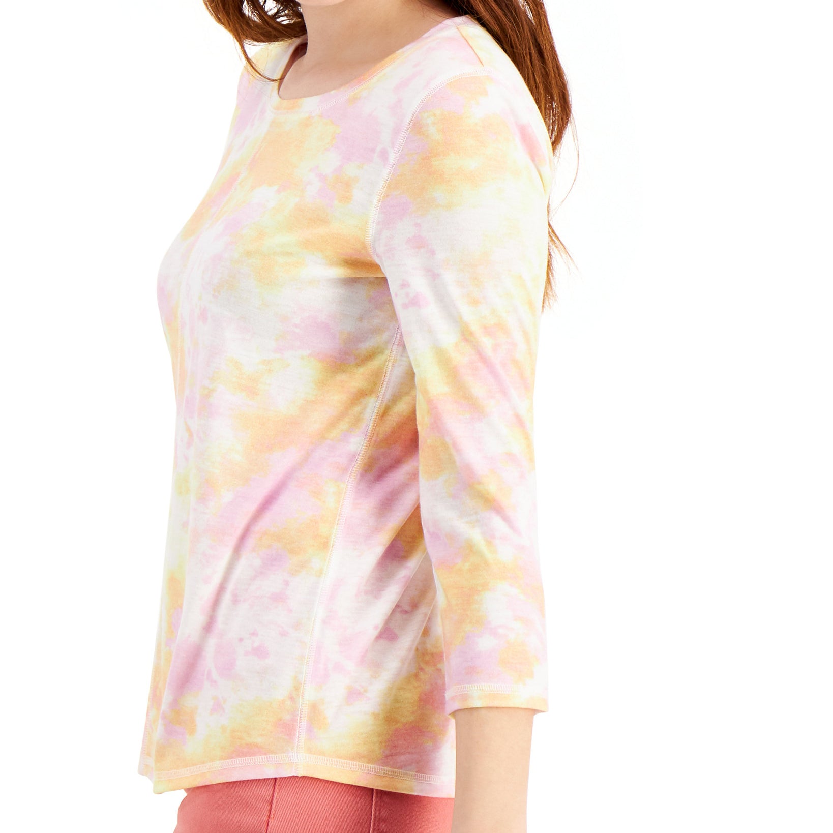 Style & Co Women Tie Dyed Top