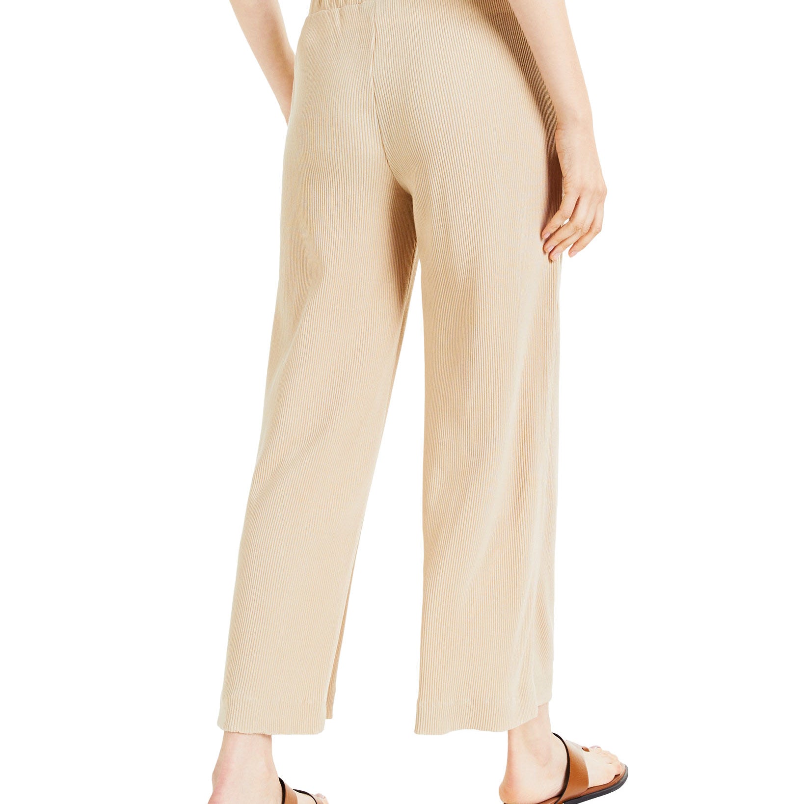 Alfani Women Petite Ribbed Wide Leg Pants