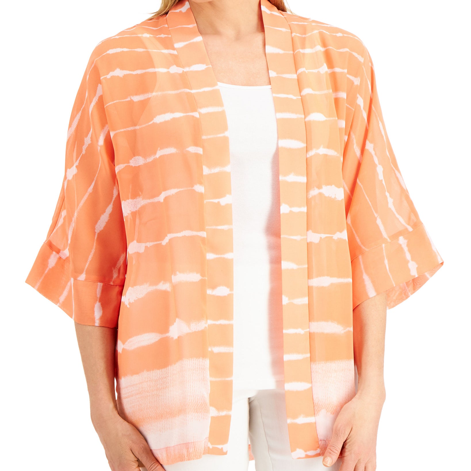 JM-Collection-Women-Printed-Sheer-Jacket-Coral-Banks-Combo