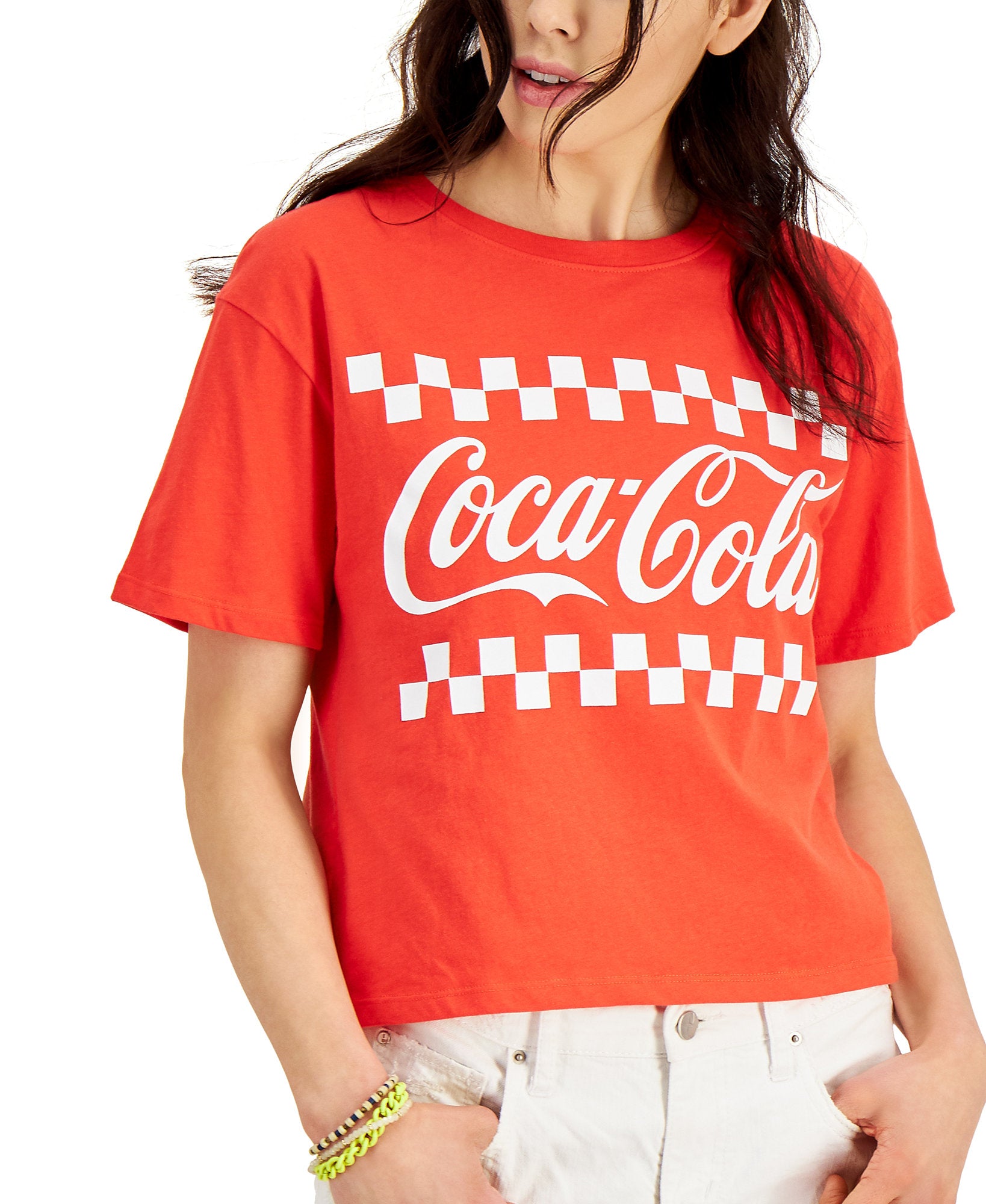 Love Tribe Women Coca Cola Graphic Print T Shirt