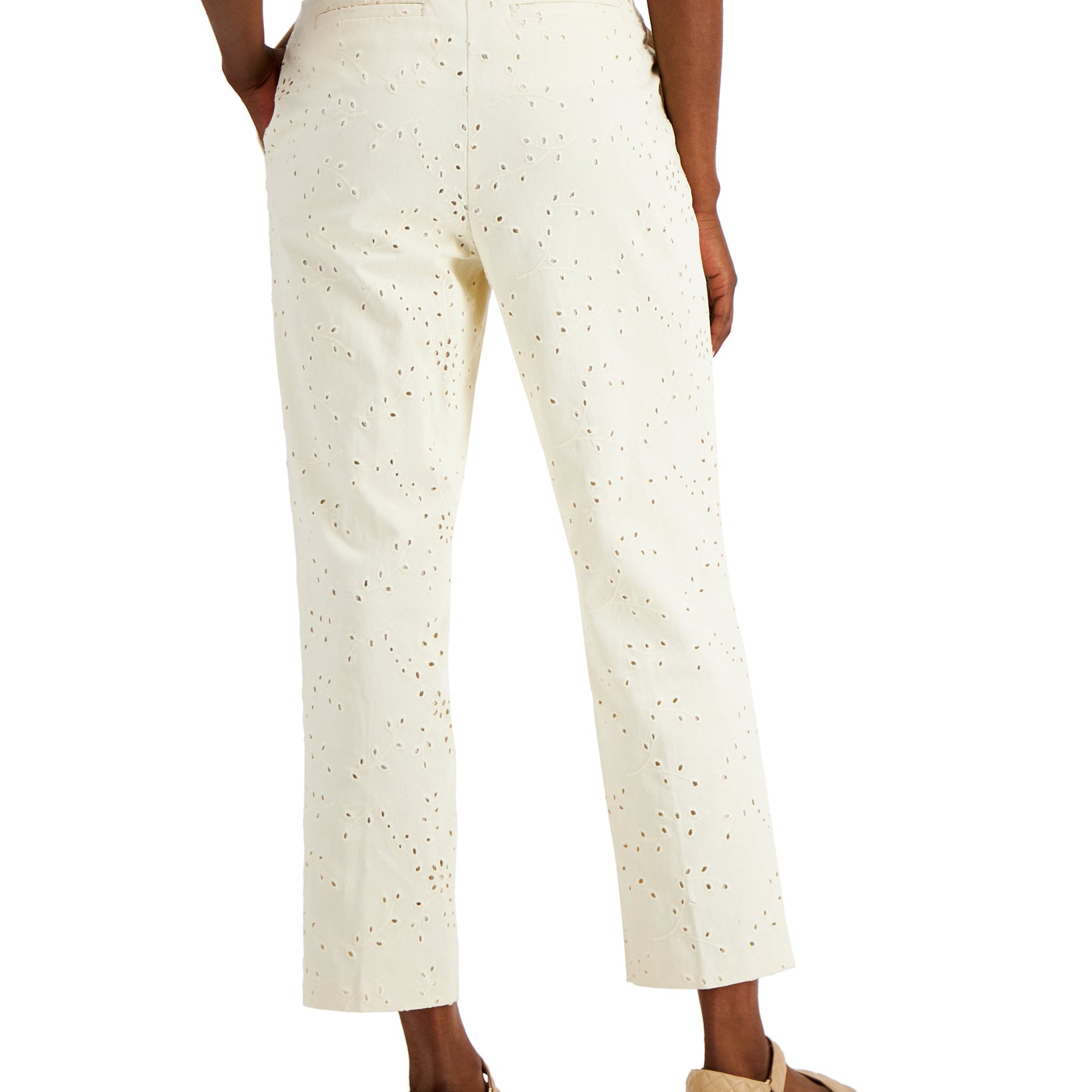Alfani Women Petite Eyelet Pants