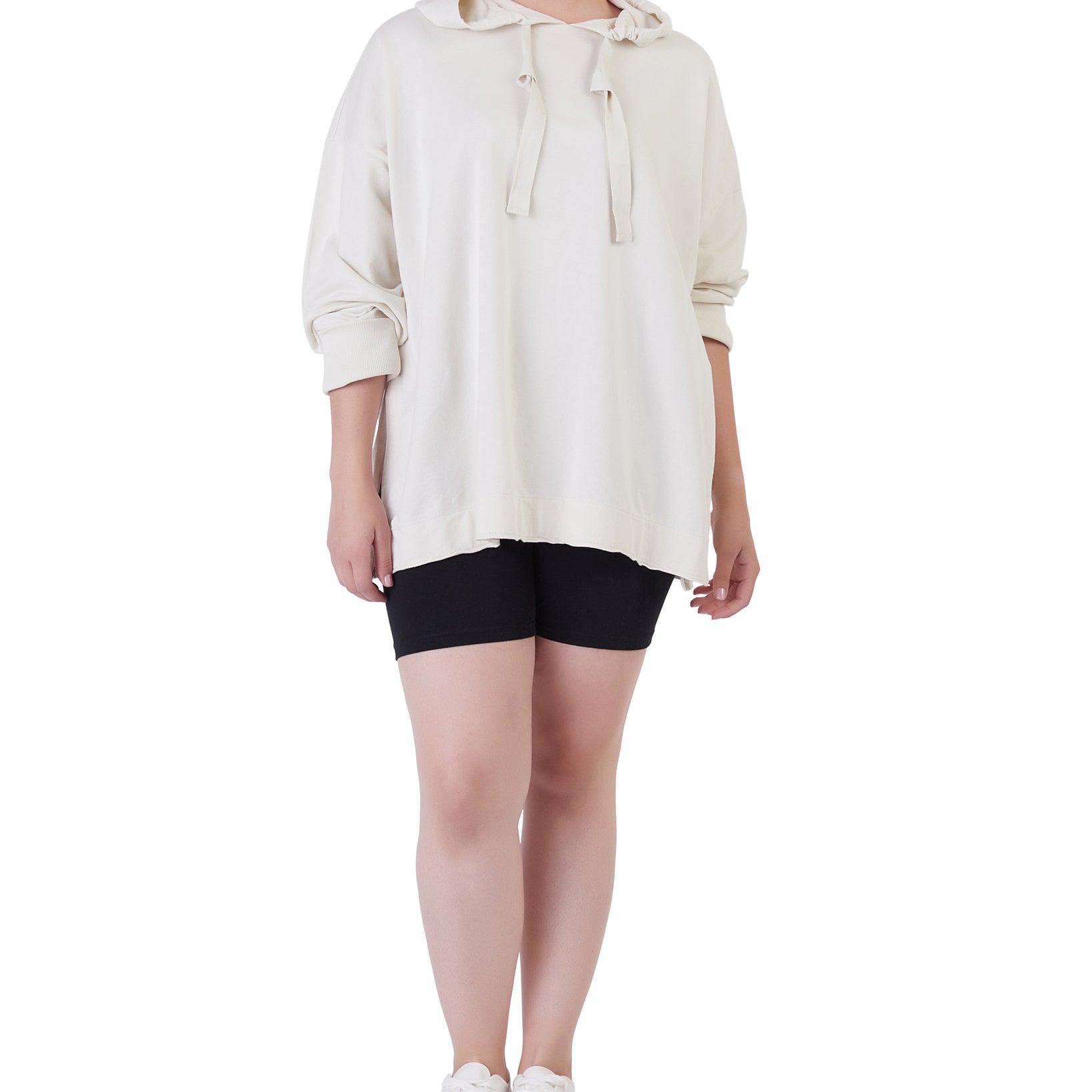 Black Tape Women Plus Black Tape Oversized Hoodie Stone