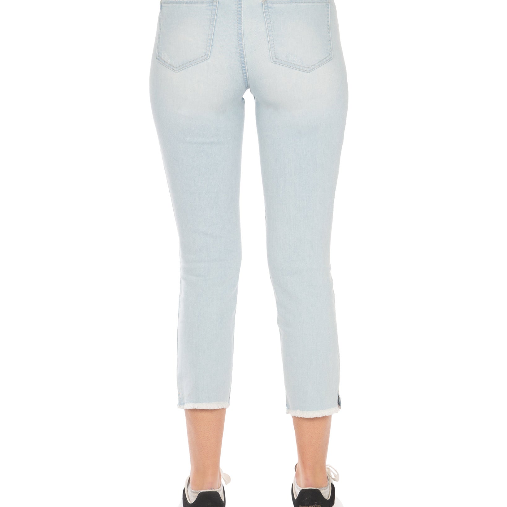 Rewash Women Distressed Cropped Skinny Jeans