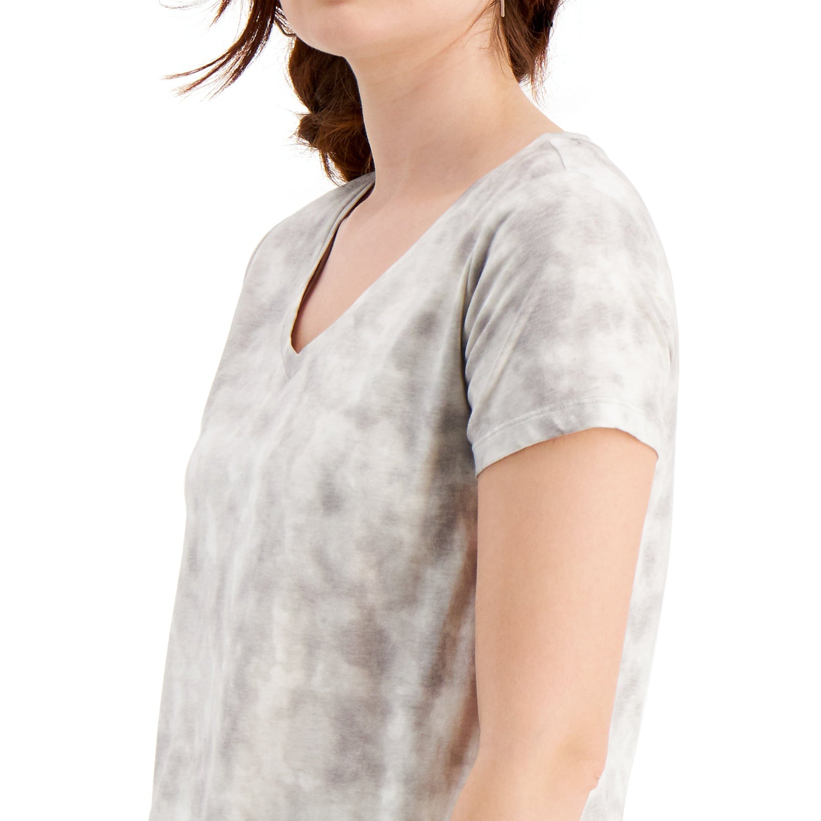 Style & Co Women V Neck T Shirt