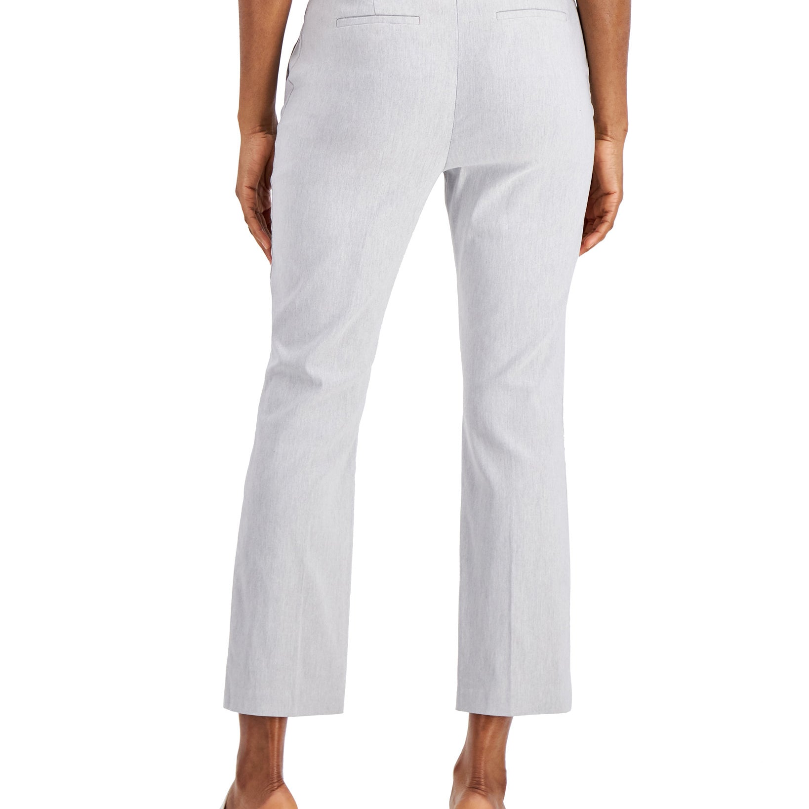 Alfani Women Cropped Slit Hem Straight Leg Pants