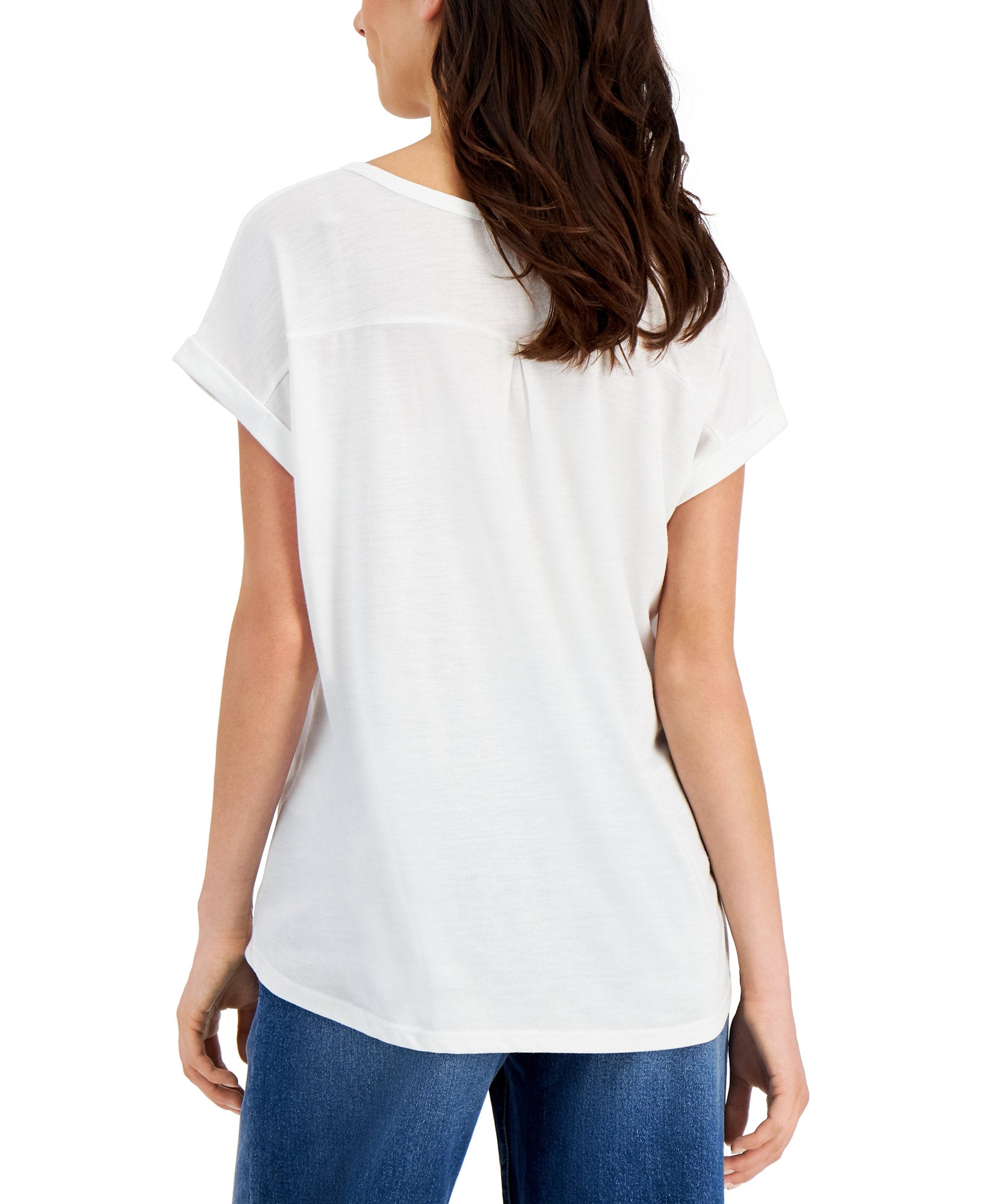 Style & Co Women Petite Buoy Bye T Shirt