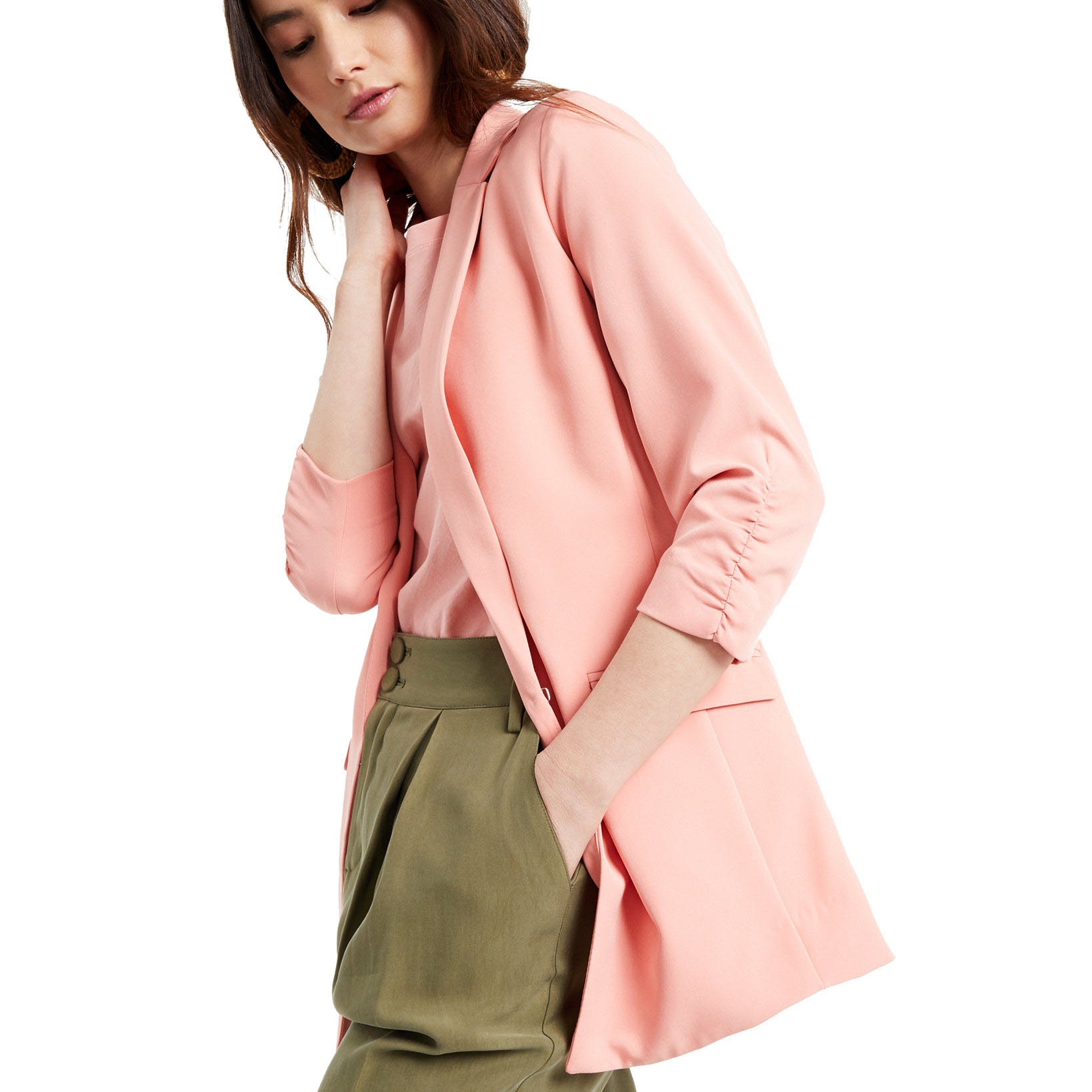 INC International Concepts Women Menswear Blazer