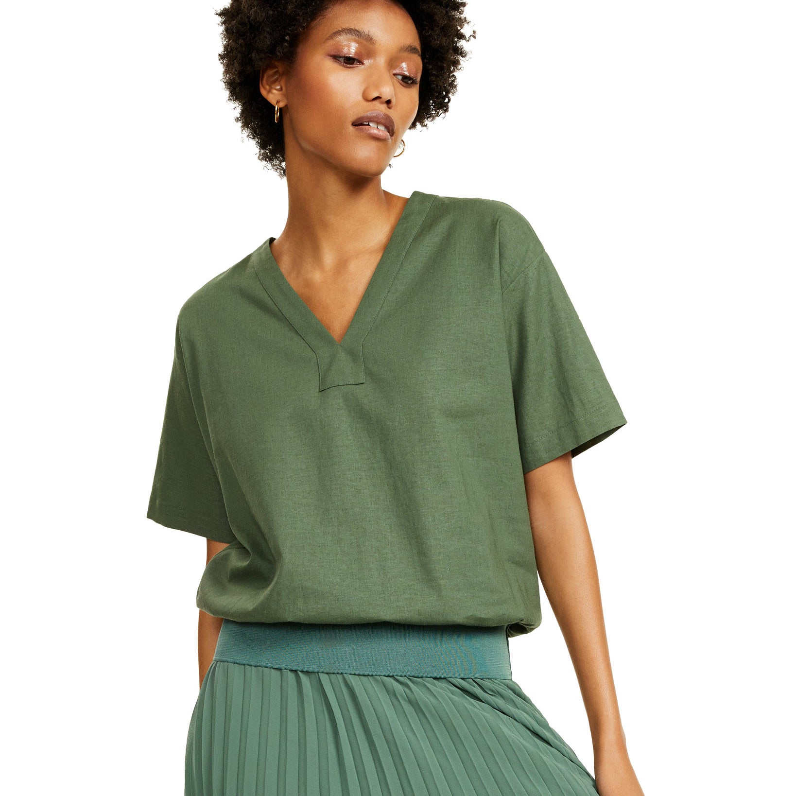Alfani Women Petite Banded Top