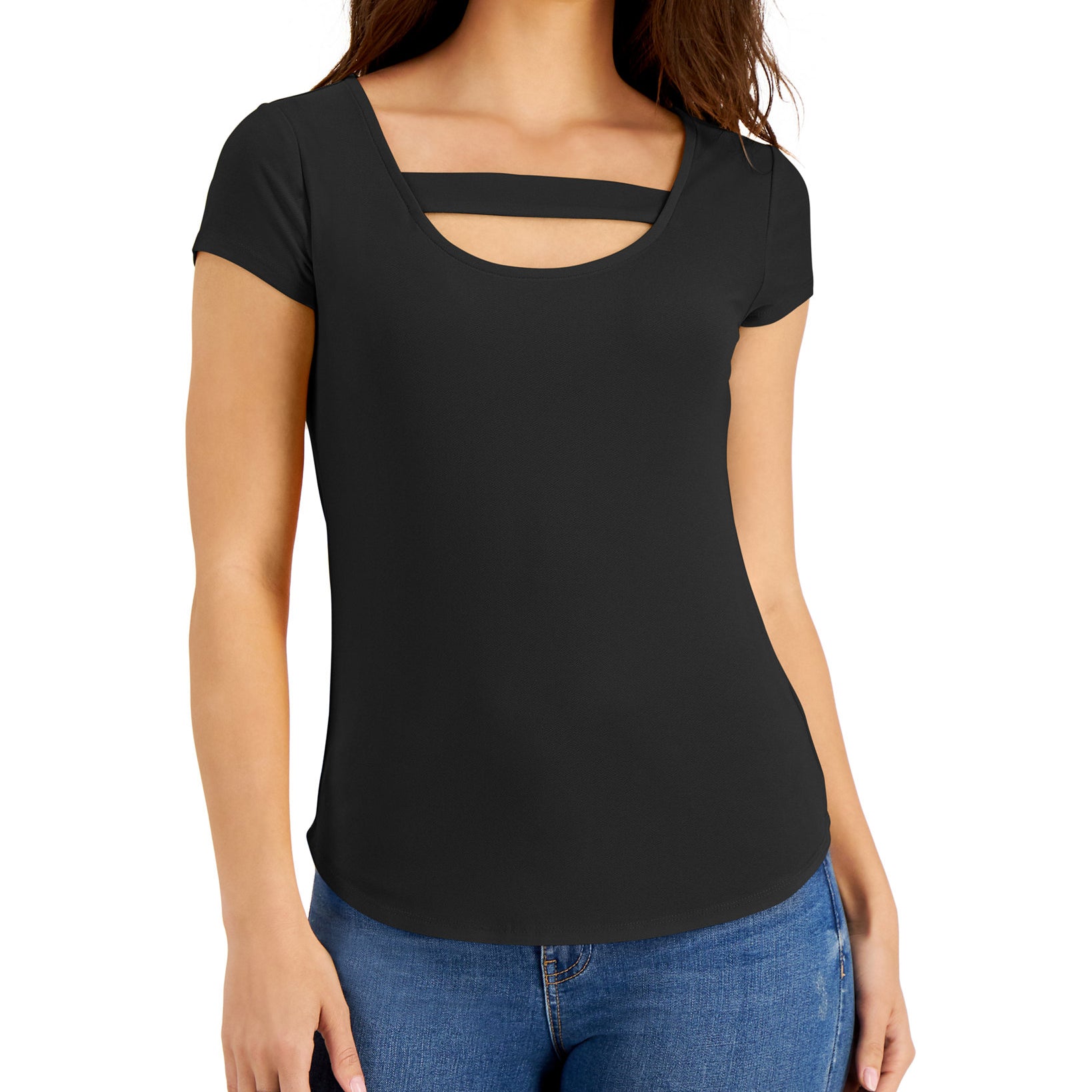 Willow Drive Women Cutout Top Black