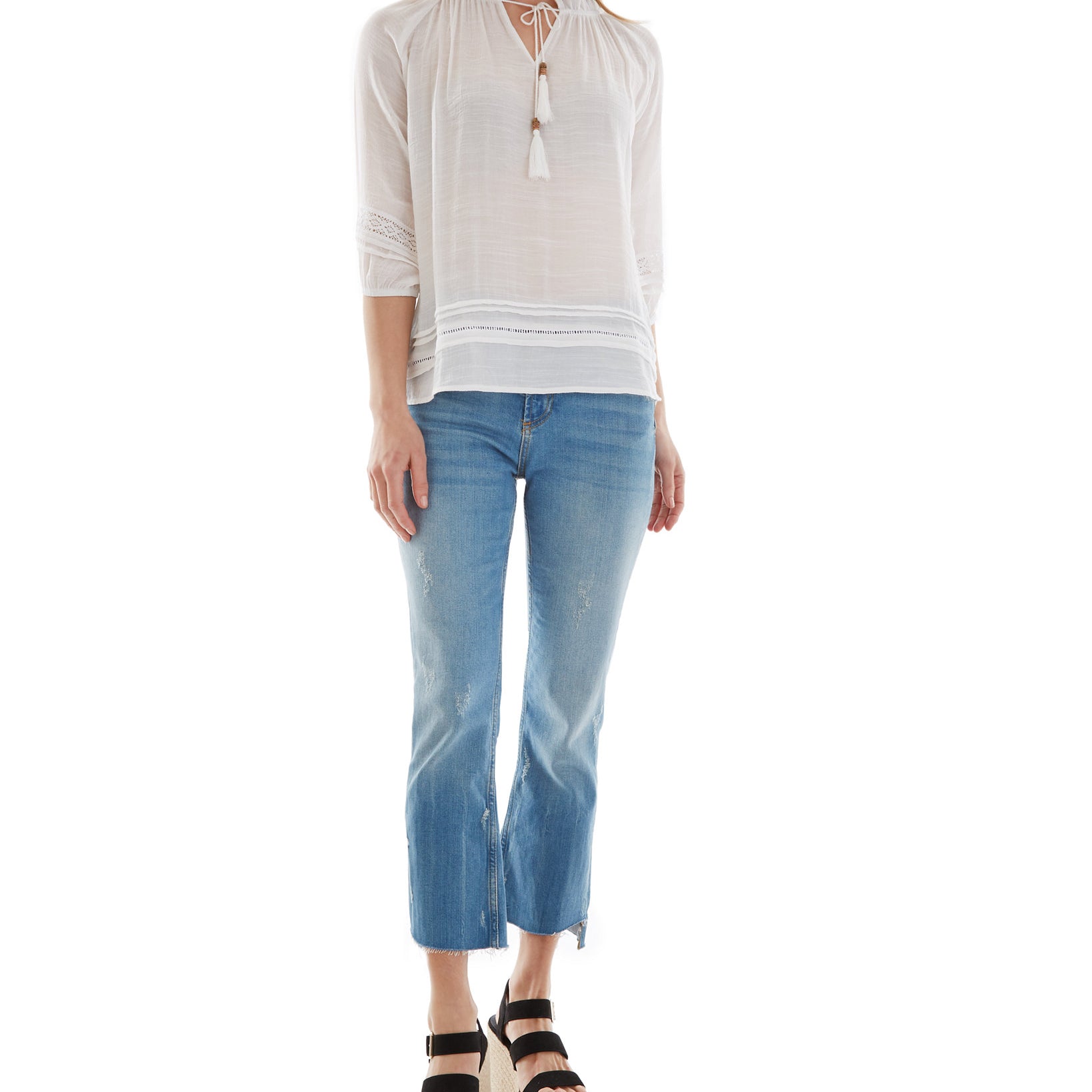 BCX Women Tie Neck Top
